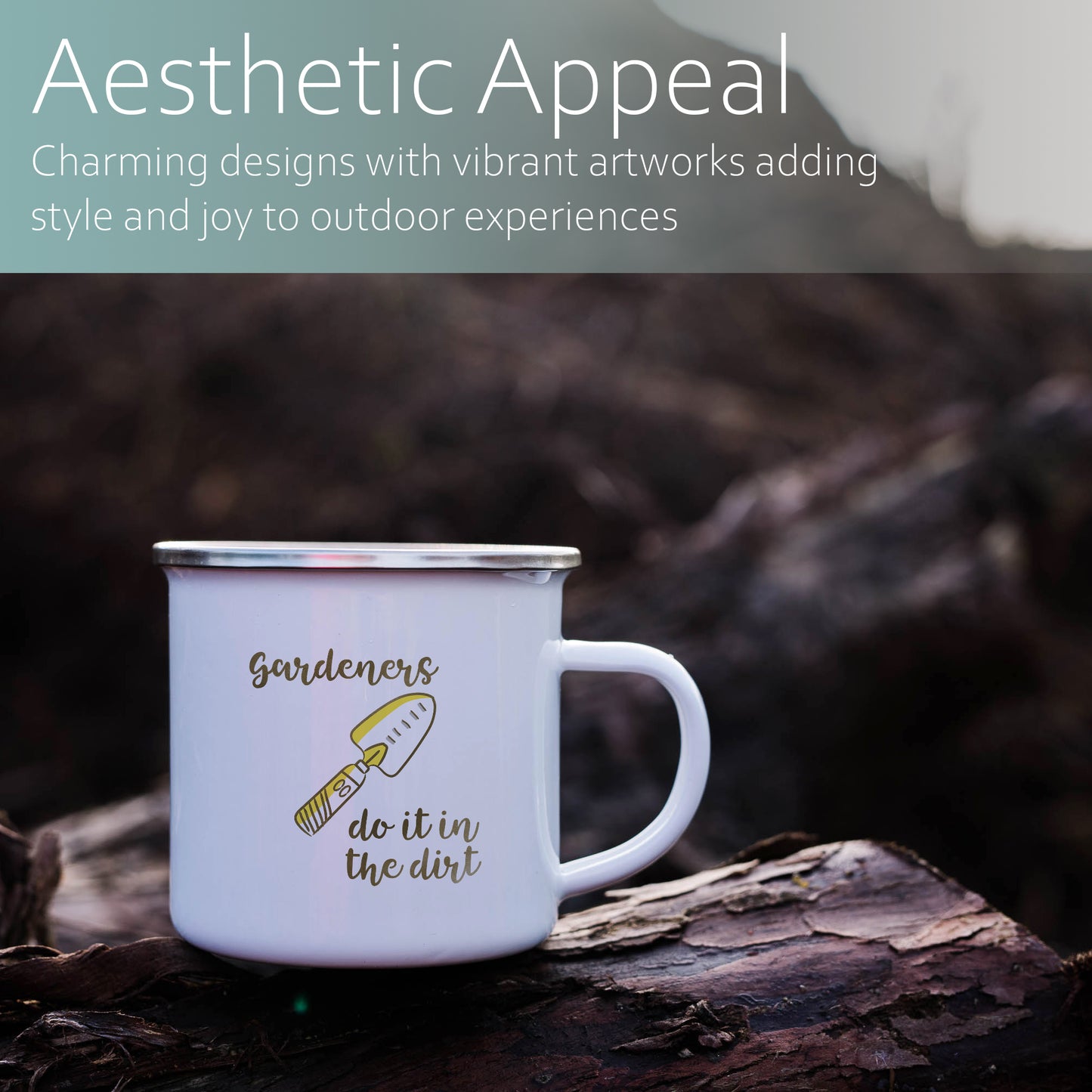 Gardeners do it in the dirt | Enamel mug-Enamel mug-Adnil Creations