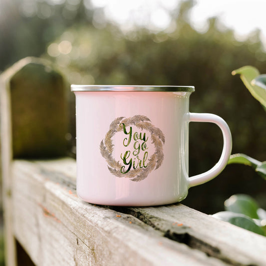 You go girl | Enamel mug-Enamel mug-Adnil Creations