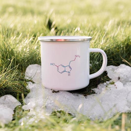 Serotonin molecule | Enamel mug