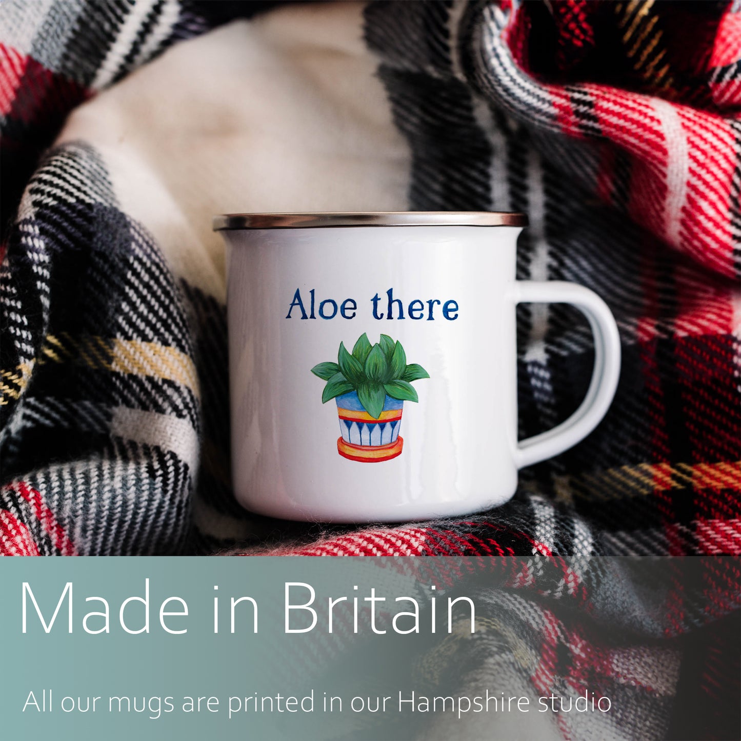 Aloe there | Enamel mug-Enamel mug-Adnil Creations