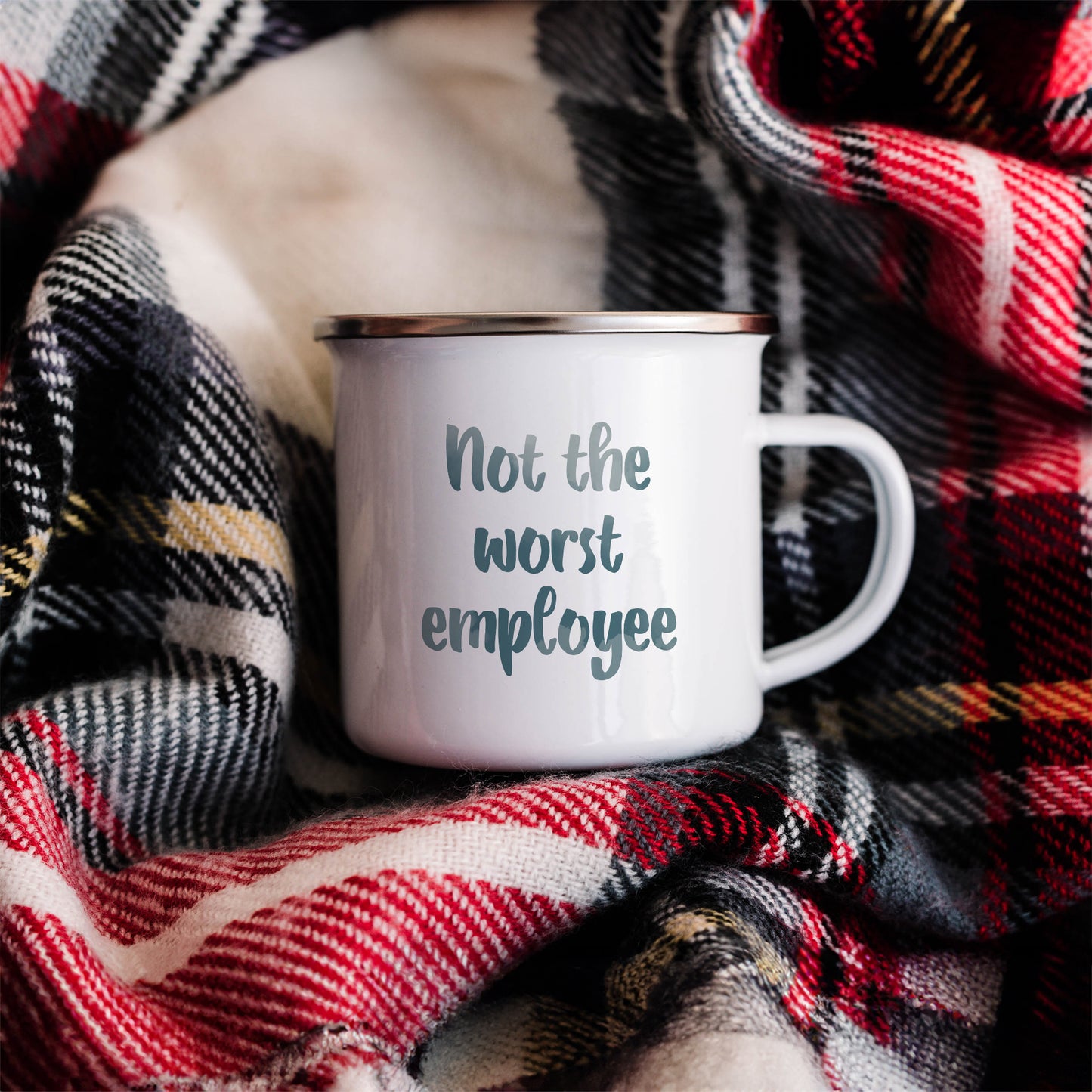 Not the worst employee | Enamel mug