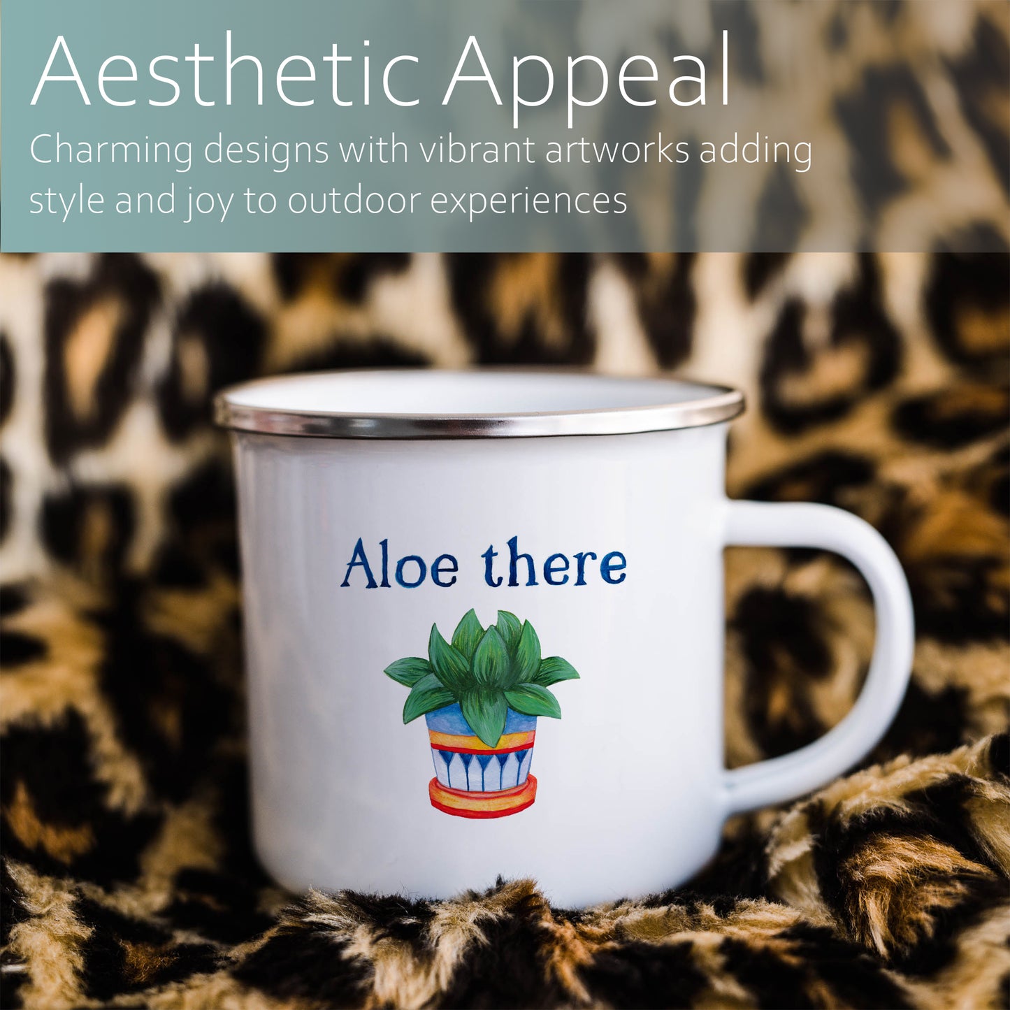 Aloe there | Enamel mug-Enamel mug-Adnil Creations