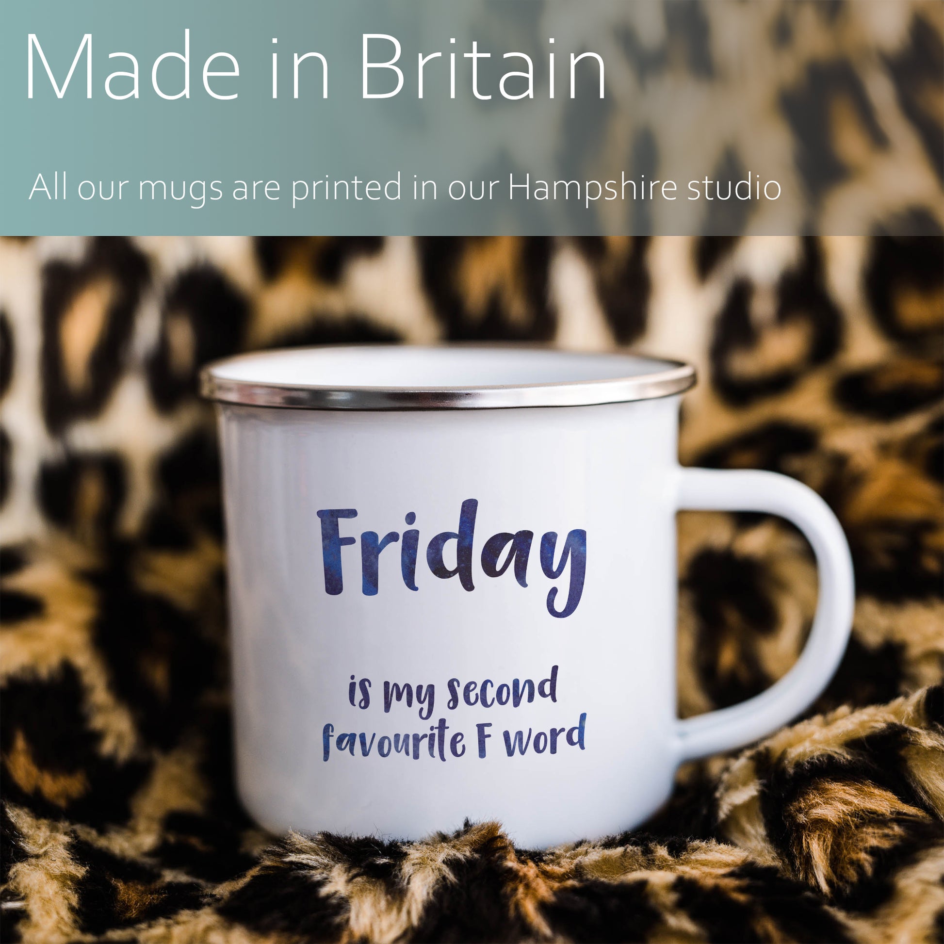 Friday is my second favourite F word | Enamel mug-Enamel mug-Adnil Creations