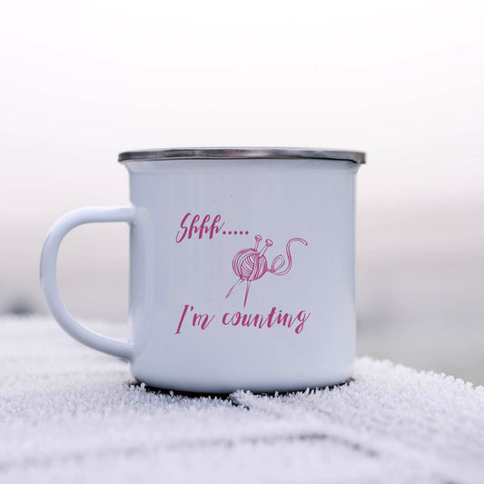 Shhh... I'm counting | Enamel mug