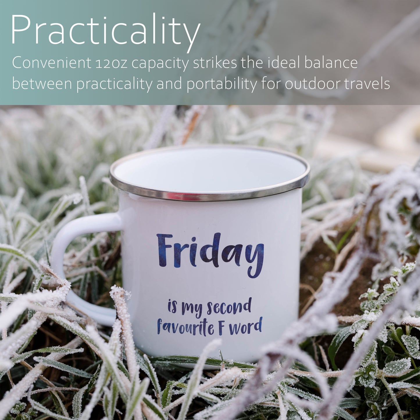 Friday is my second favourite F word | Enamel mug-Enamel mug-Adnil Creations