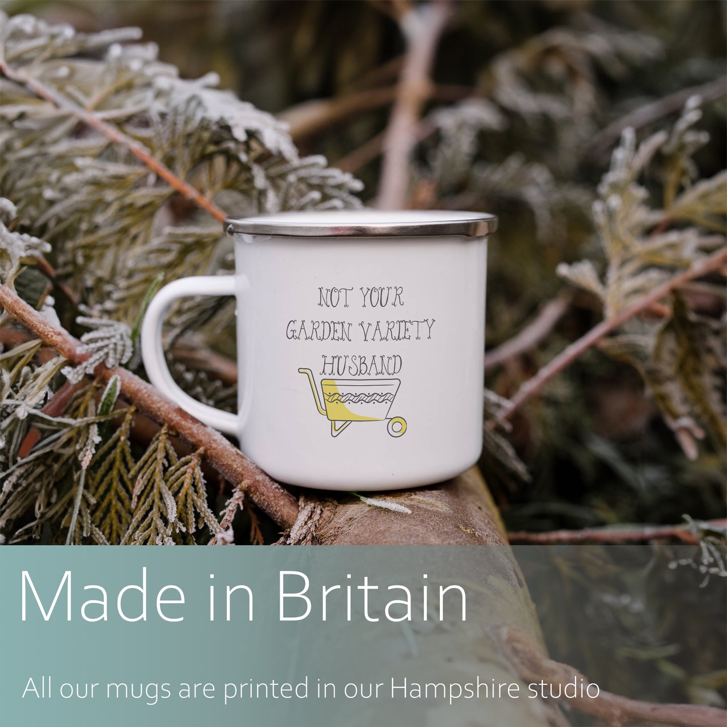 Not your garden variety husband | Enamel mug