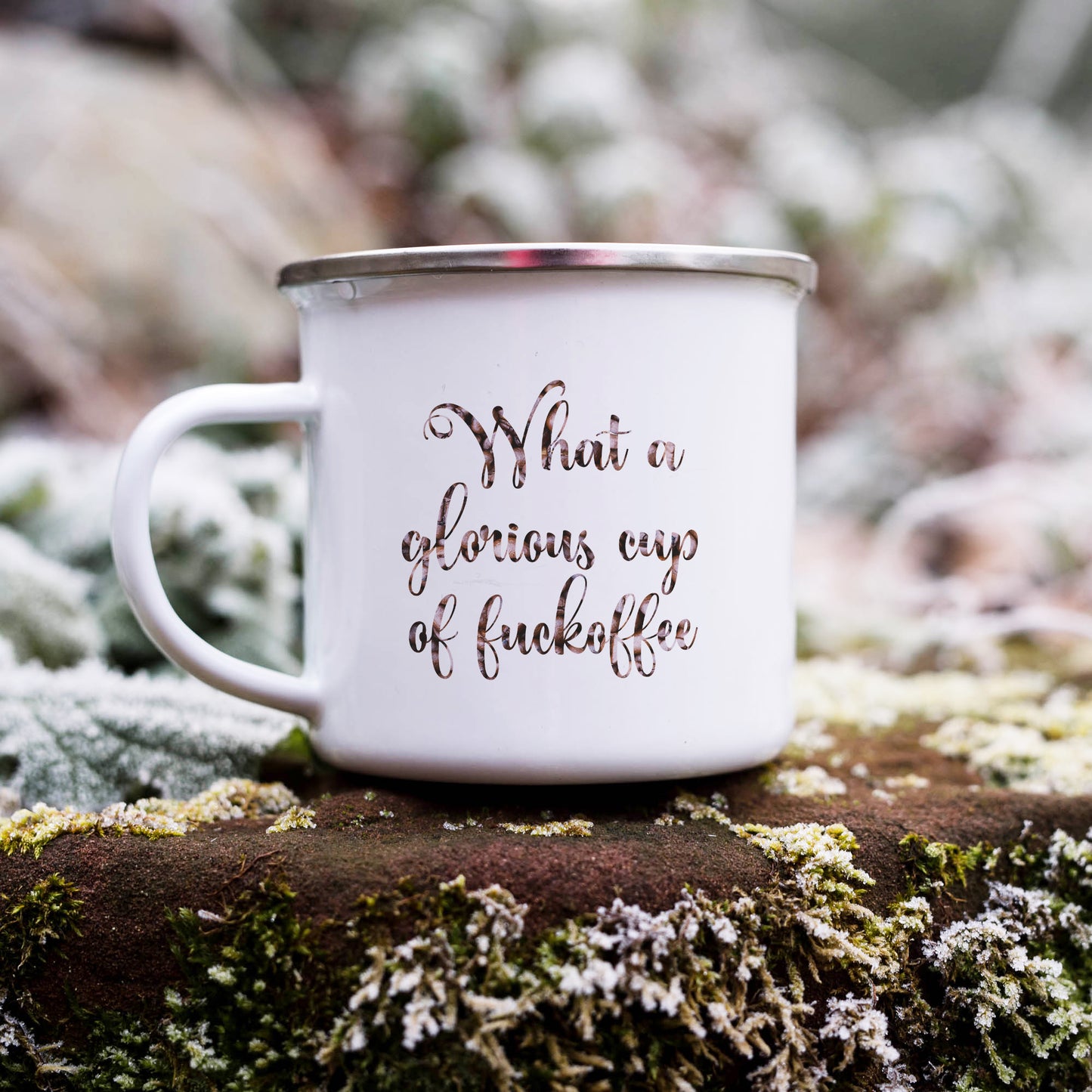 A glorious cup of fuckoffee | Enamel mug-Enamel mug-Adnil Creations