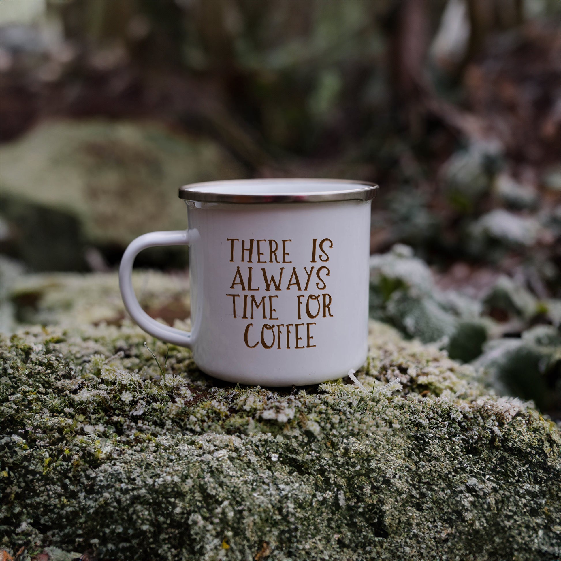 Always time for coffee | Enamel mug-Enamel mug-Adnil Creations