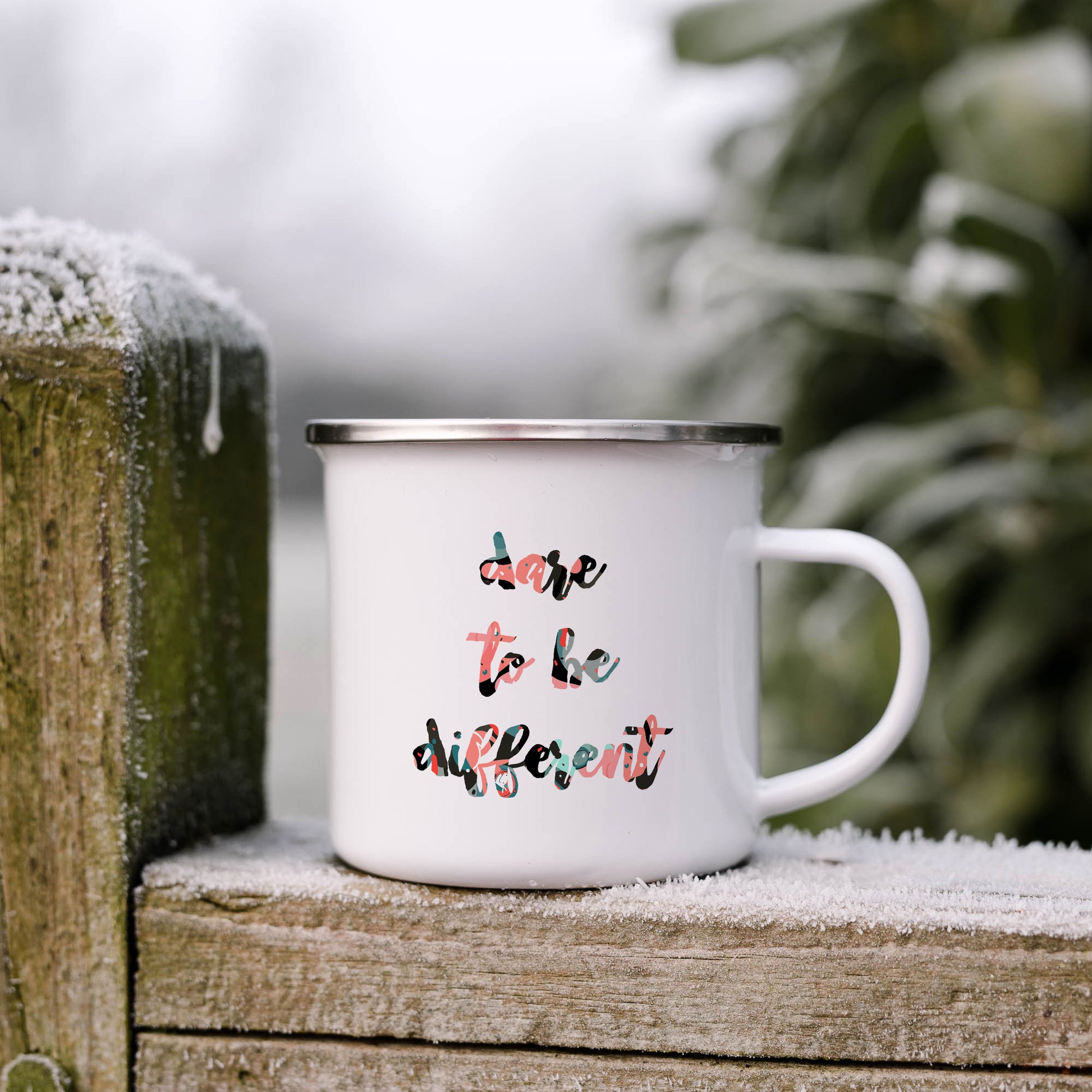 Dare to be different | Enamel mug-Enamel mug-Adnil Creations