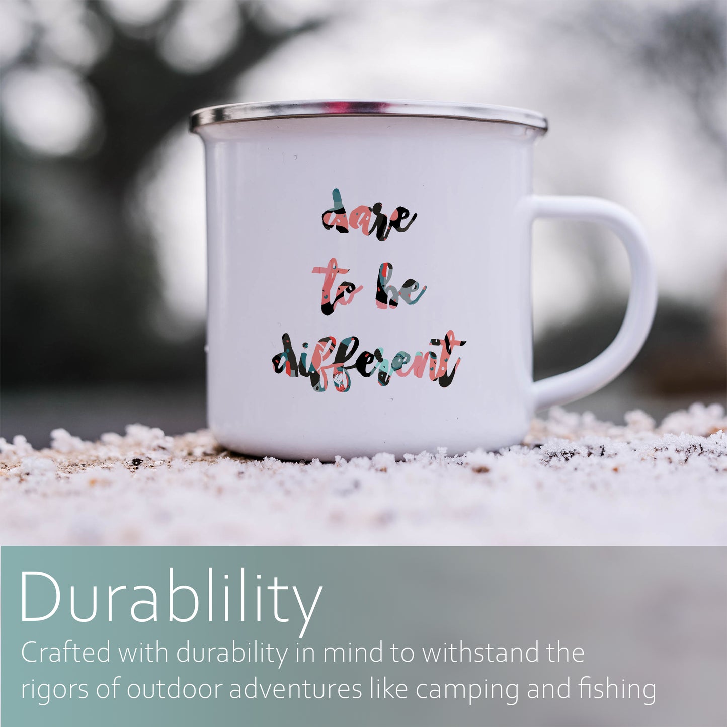 Dare to be different | Enamel mug-Enamel mug-Adnil Creations