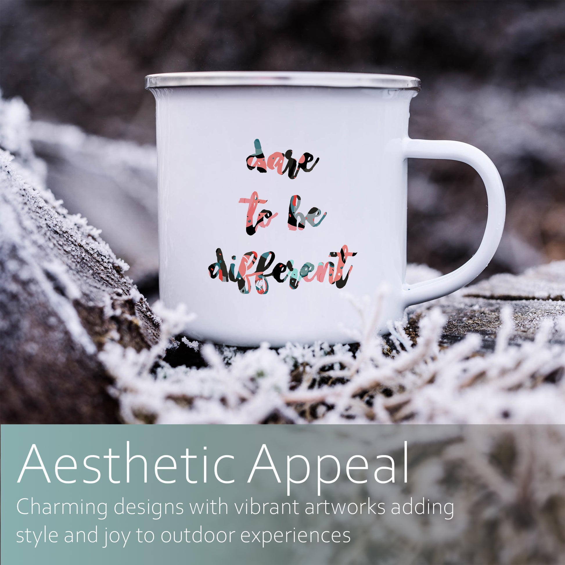 Dare to be different | Enamel mug-Enamel mug-Adnil Creations