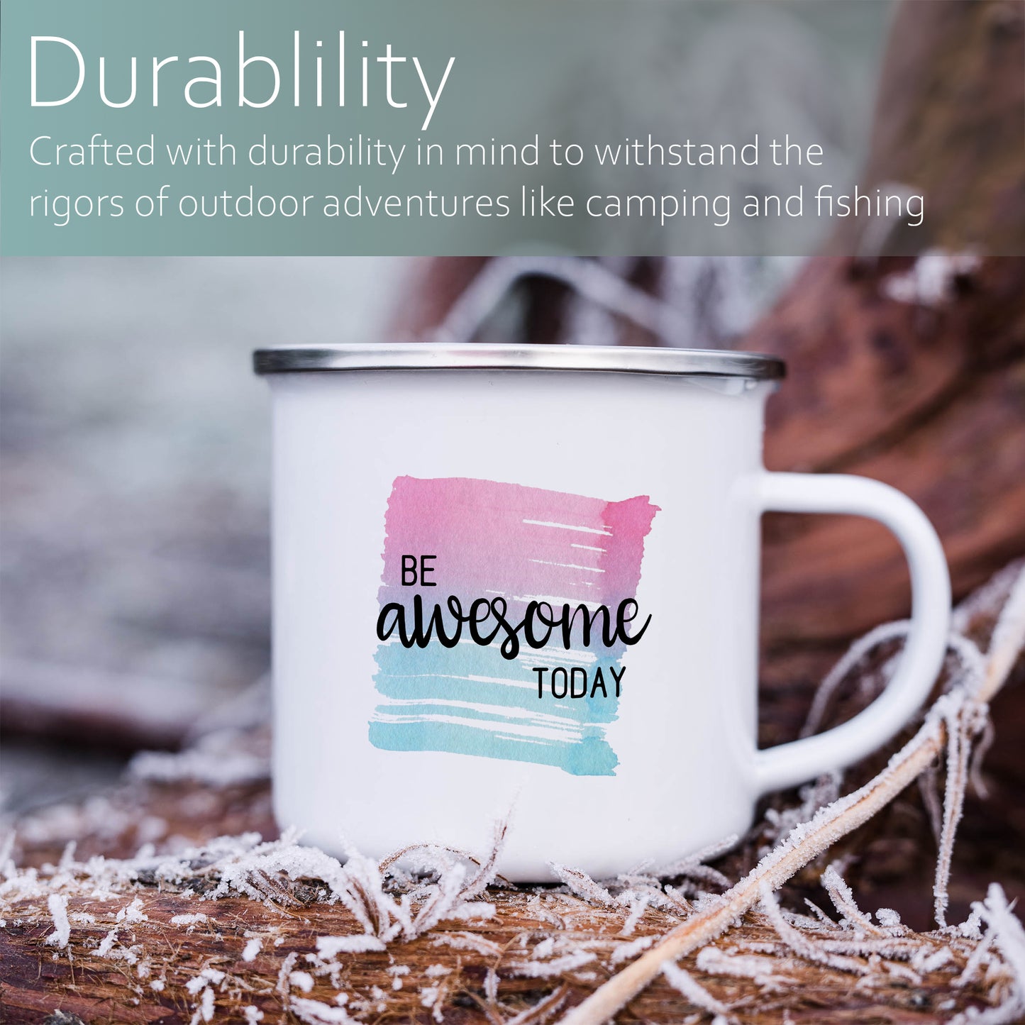 Be awesome today | Enamel mug-Enamel mug-Adnil Creations