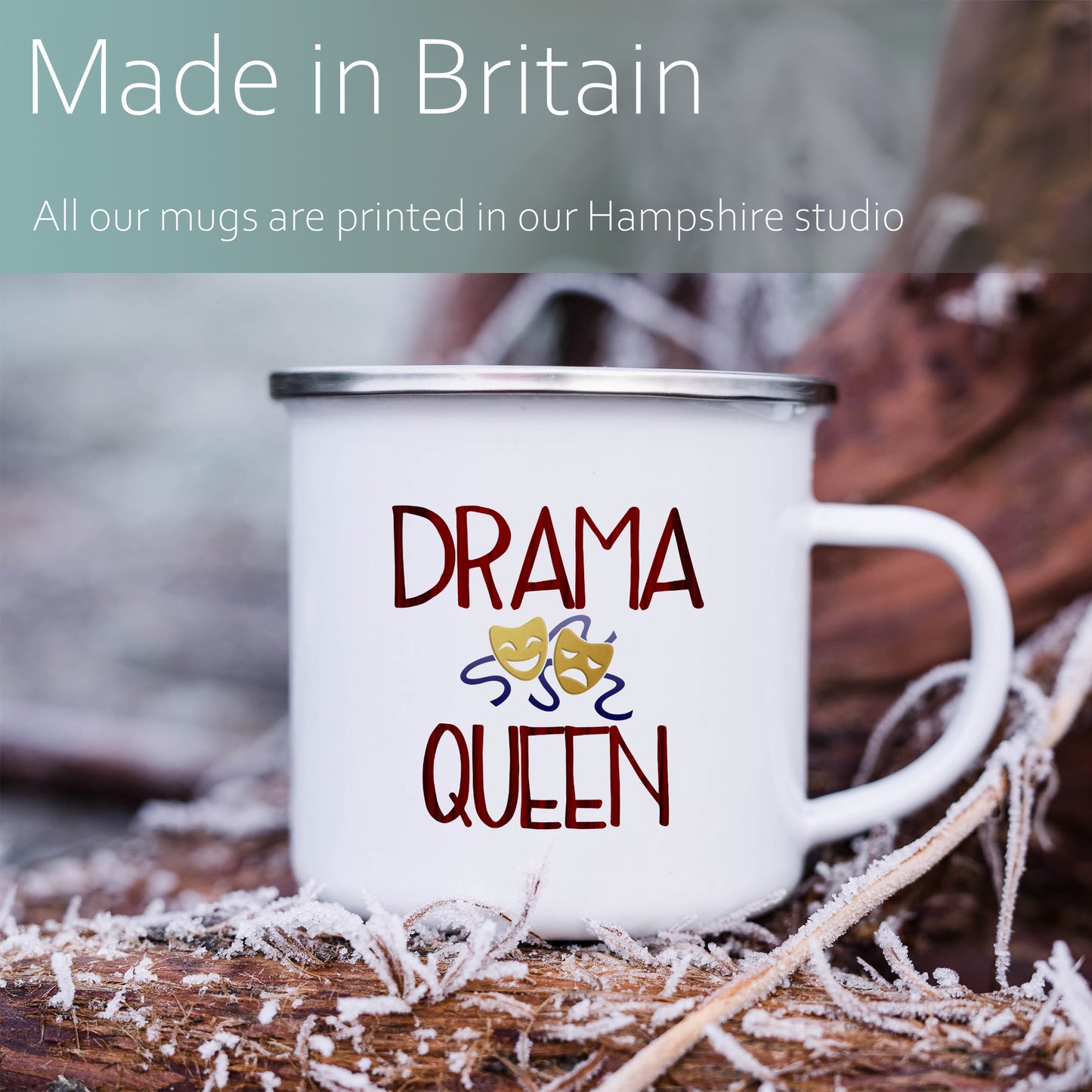 Drama Queen | Enamel mug-Enamel mug-Adnil Creations