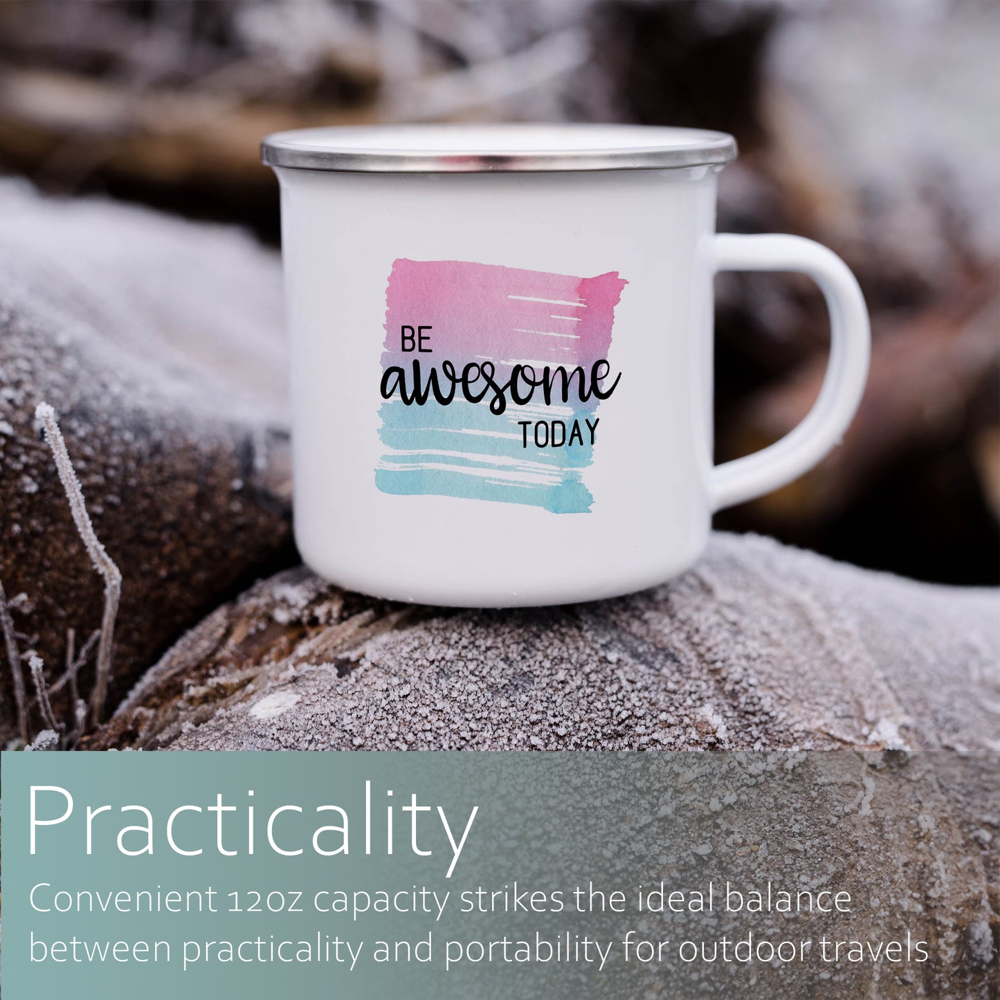 Be awesome today | Enamel mug-Enamel mug-Adnil Creations