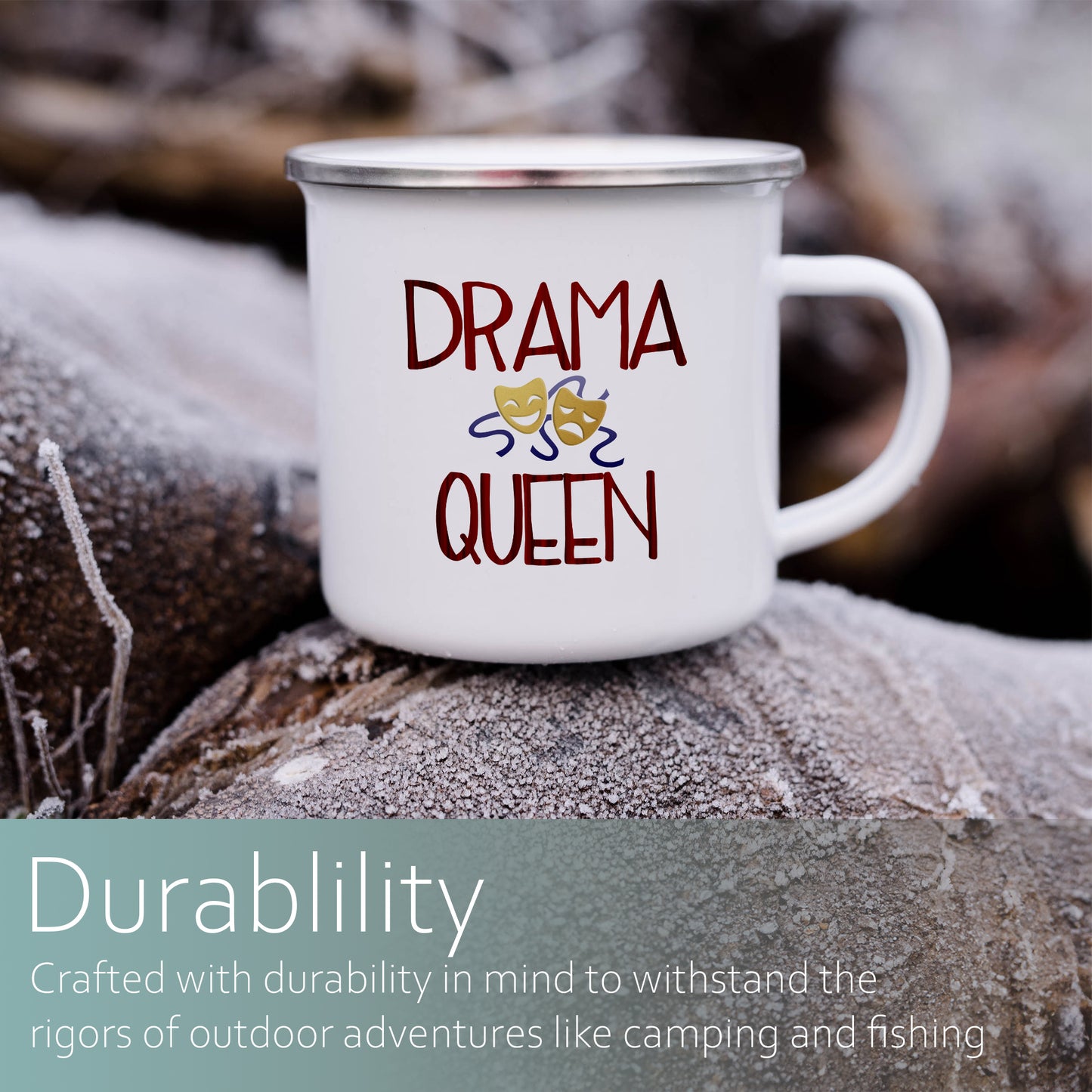 Drama Queen | Enamel mug-Enamel mug-Adnil Creations