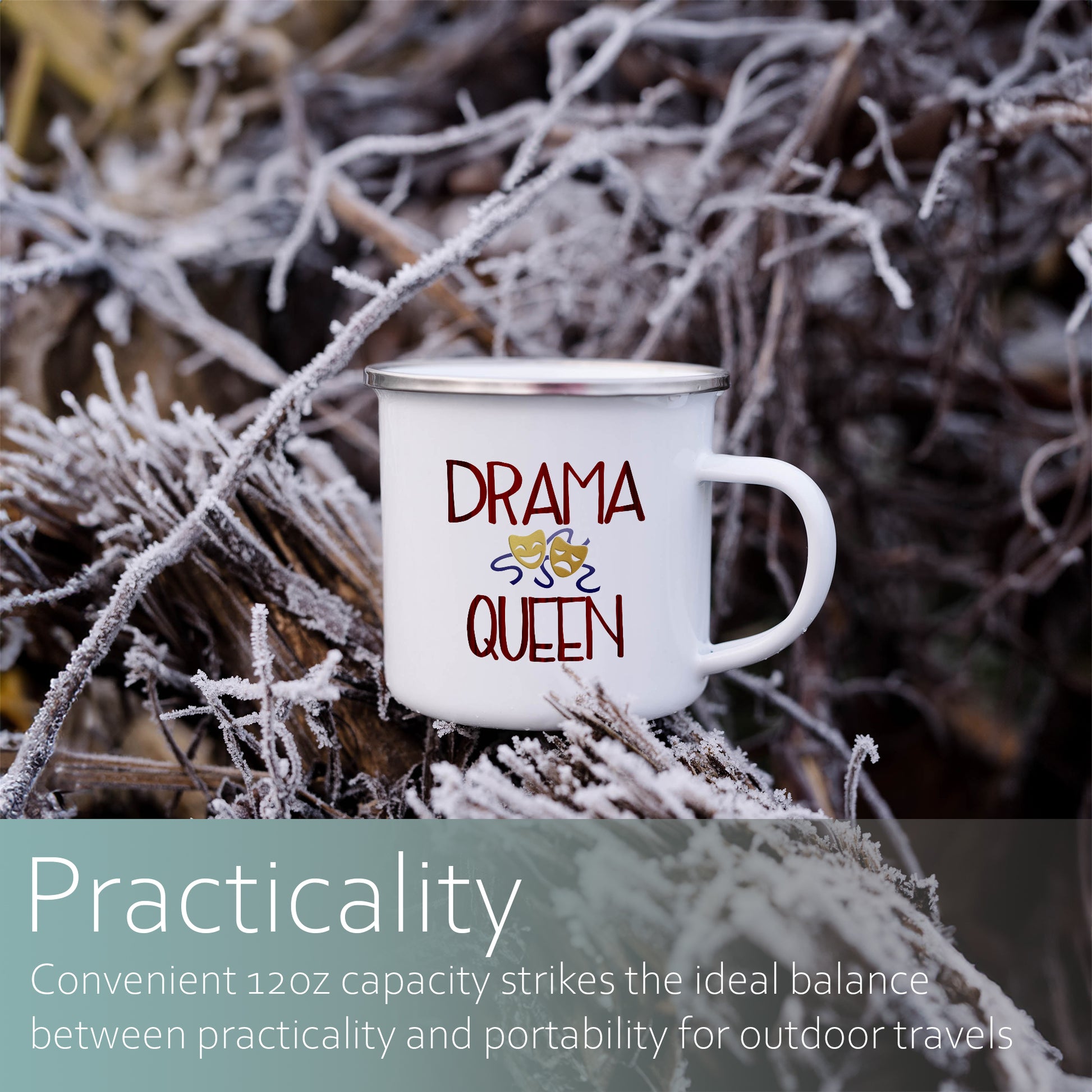 Drama Queen | Enamel mug-Enamel mug-Adnil Creations