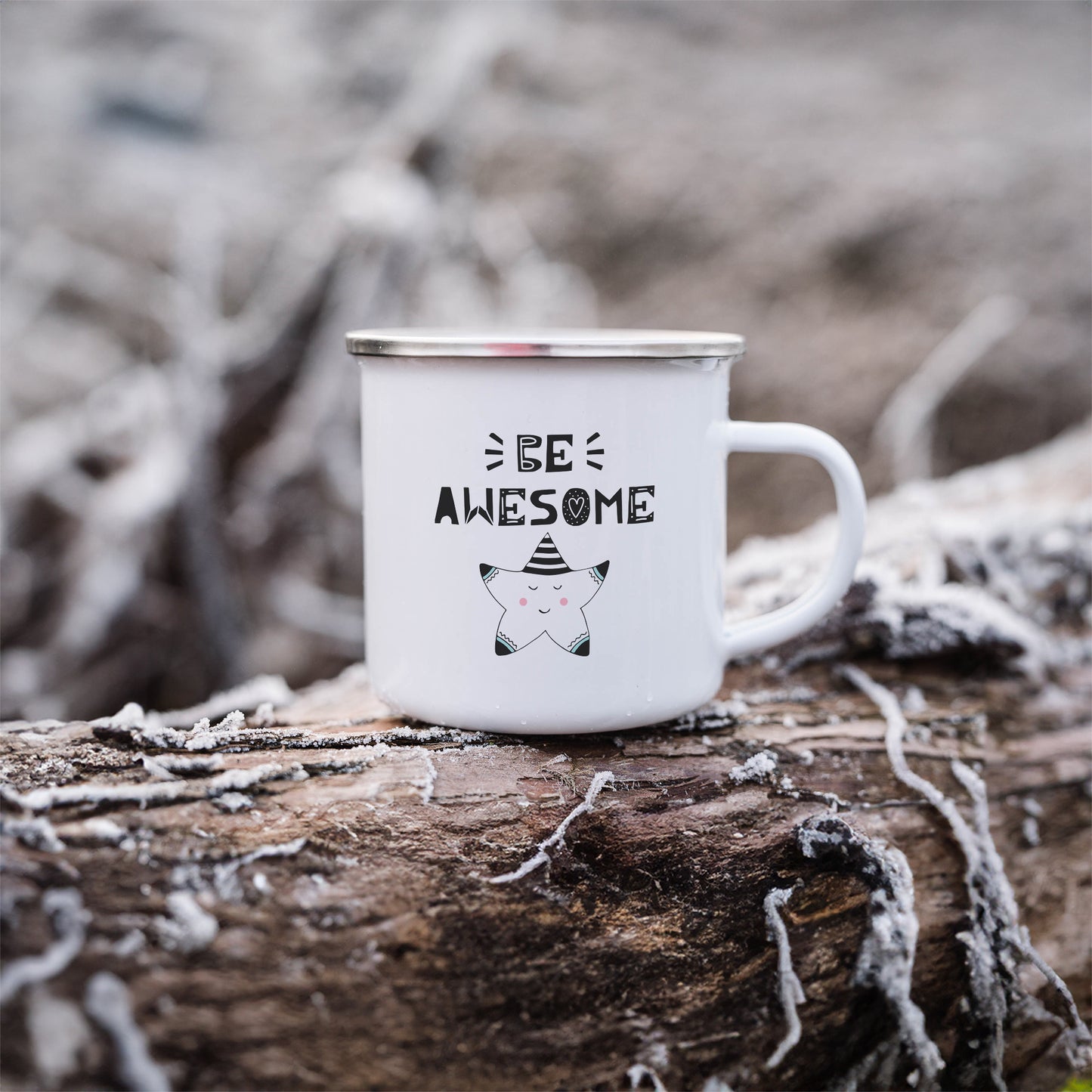 Be awesome | Enamel mug-Enamel mug-Adnil Creations