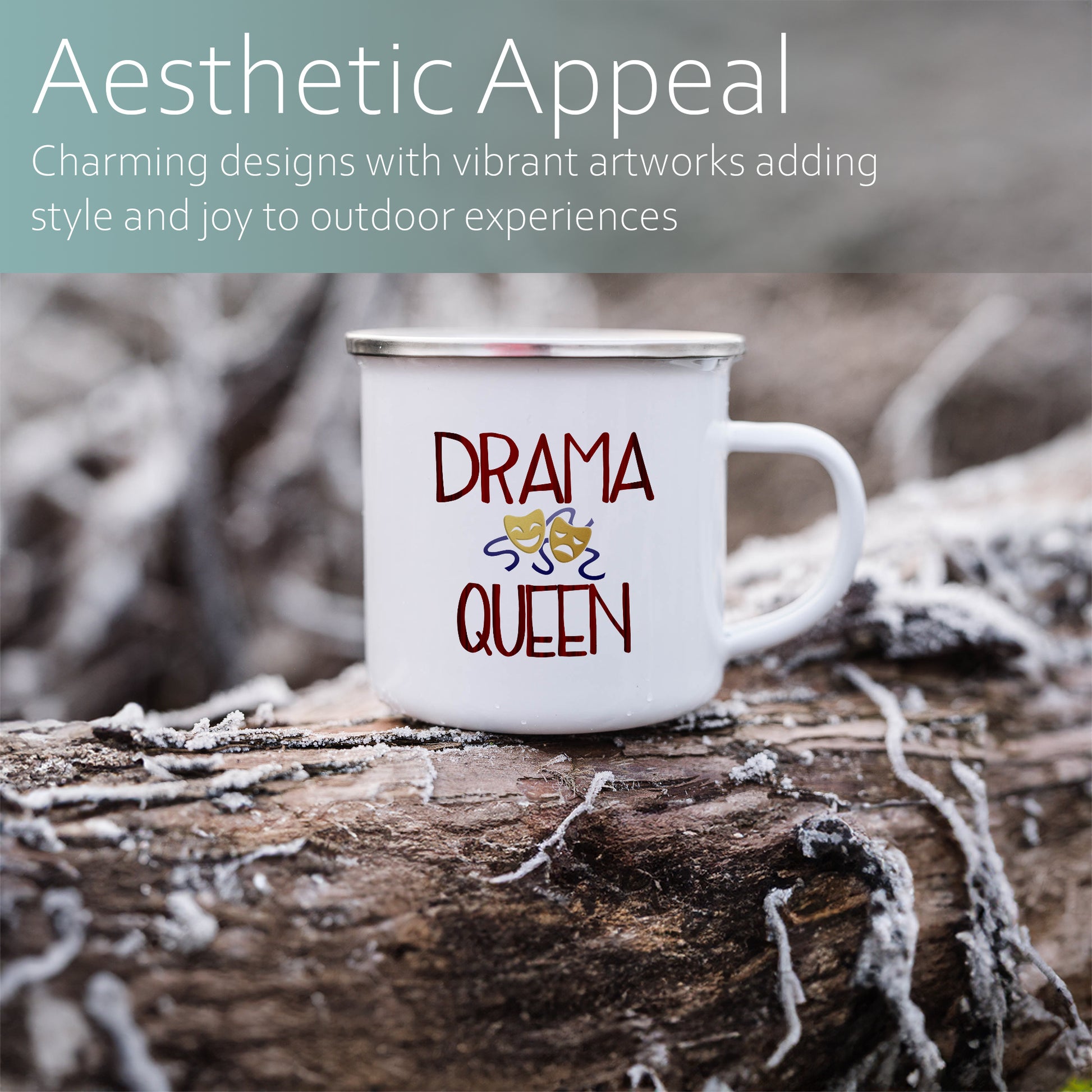 Drama Queen | Enamel mug-Enamel mug-Adnil Creations