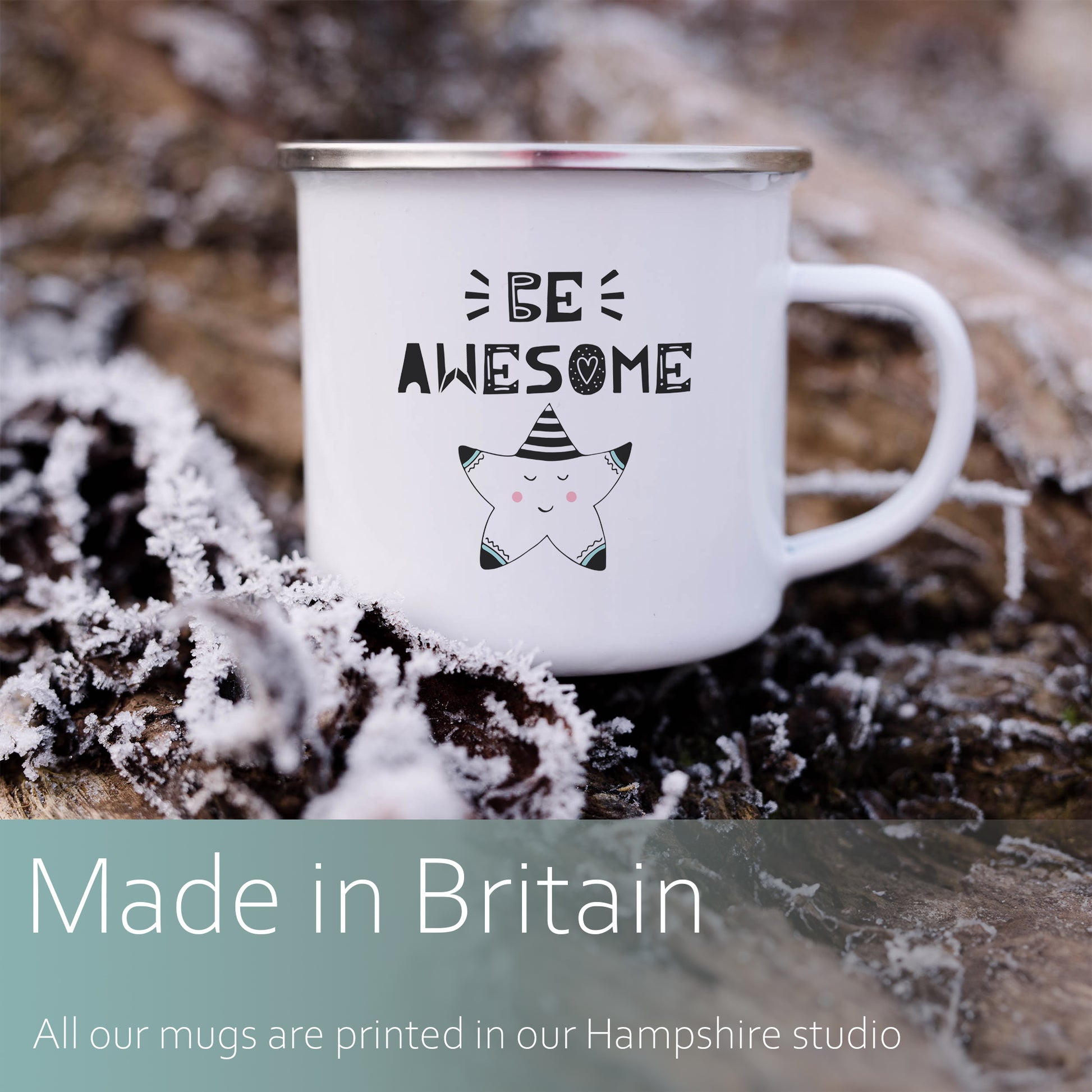 Be awesome | Enamel mug-Enamel mug-Adnil Creations