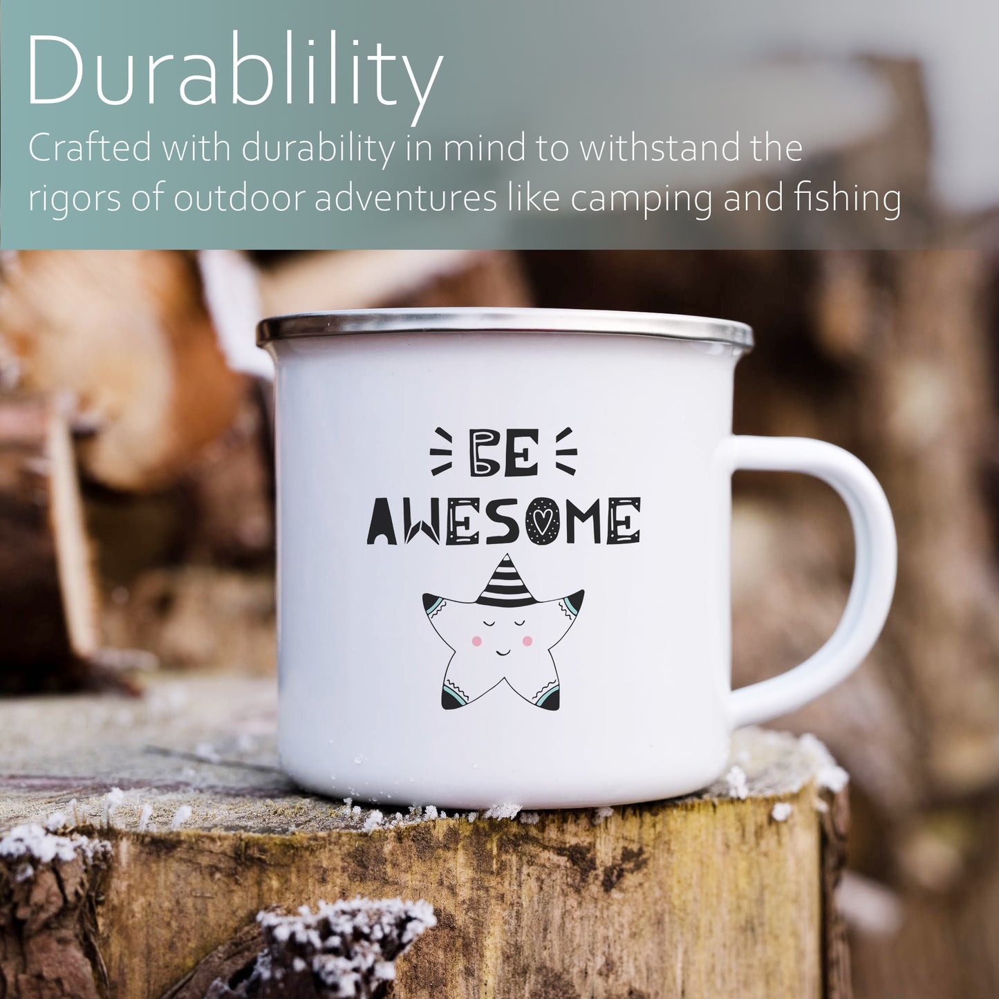 Be awesome | Enamel mug-Enamel mug-Adnil Creations