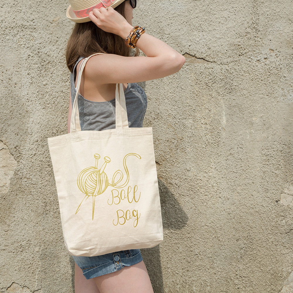 Ball bag | 100% Organic Cotton tote bag-Tote bags-Adnil Creations