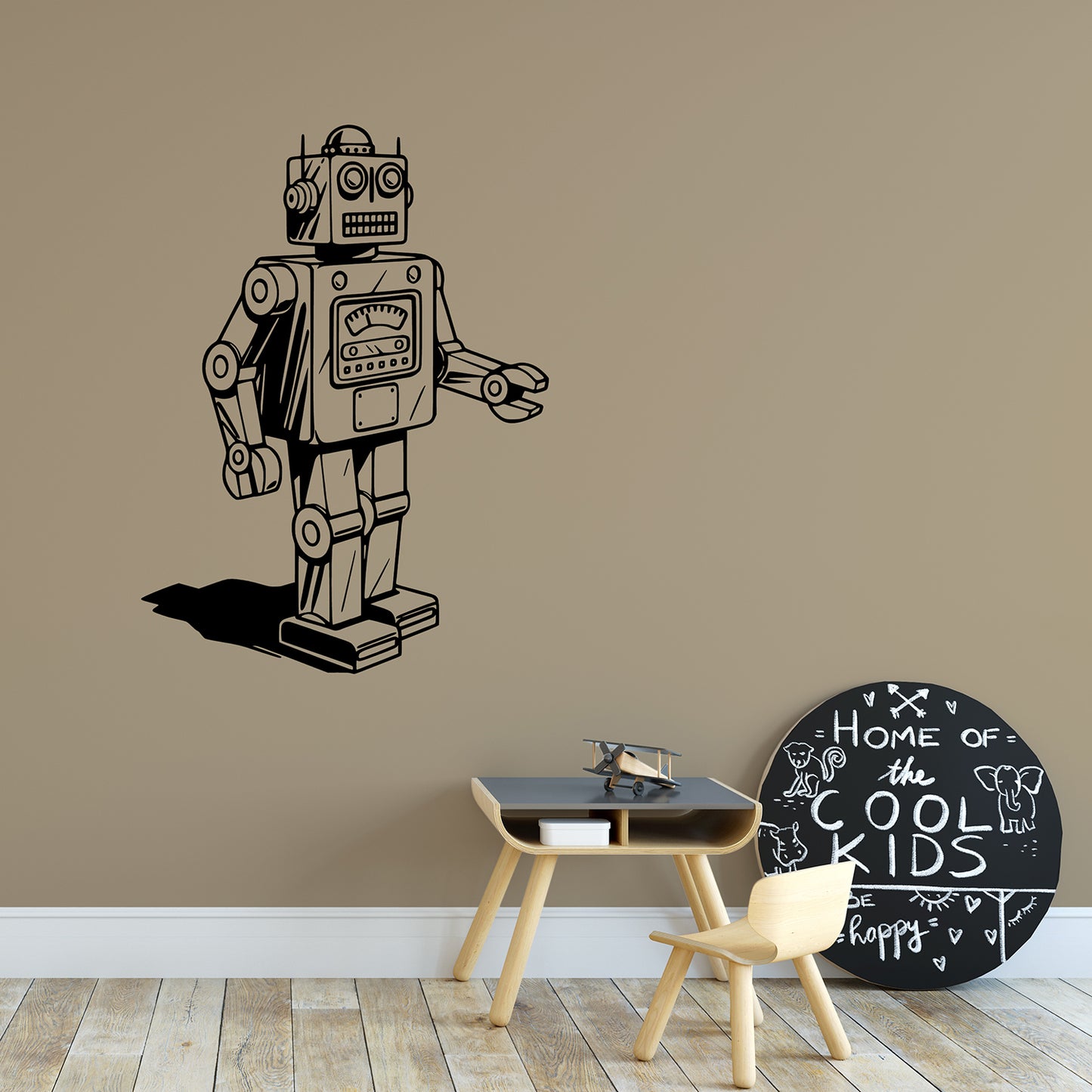 Retro robot | Wall decal-Wall art-Adnil Creations