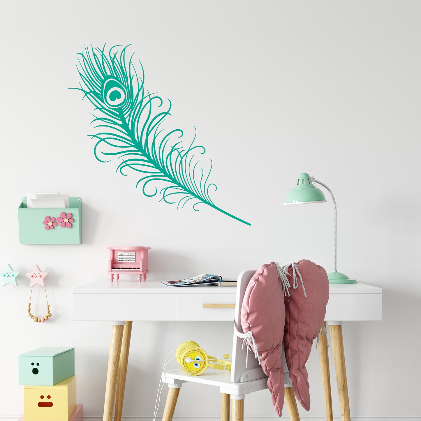Peacock feather | Wall decal-Wall art-Adnil Creations