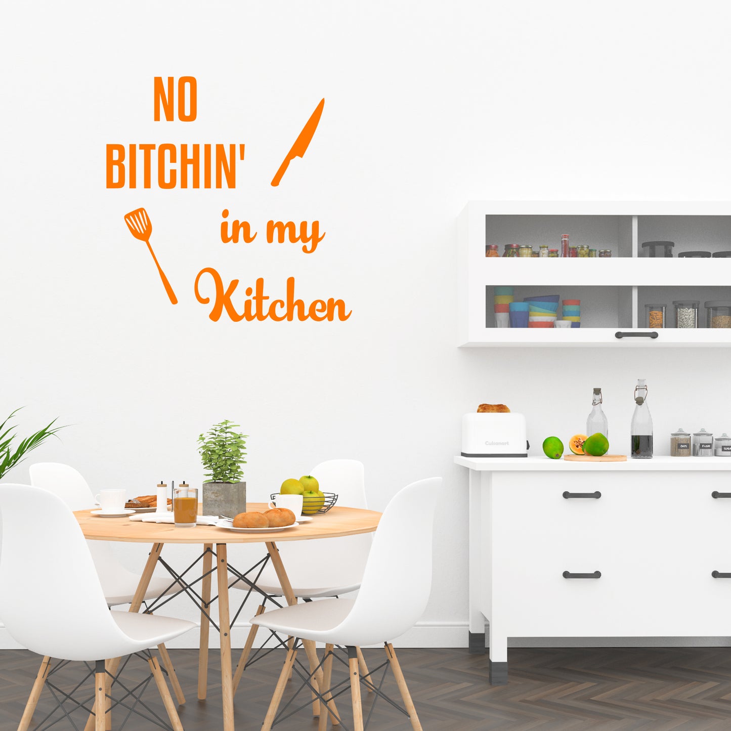 No bitchin' in my kitchen | Wall quote-Wall quote-Adnil Creations