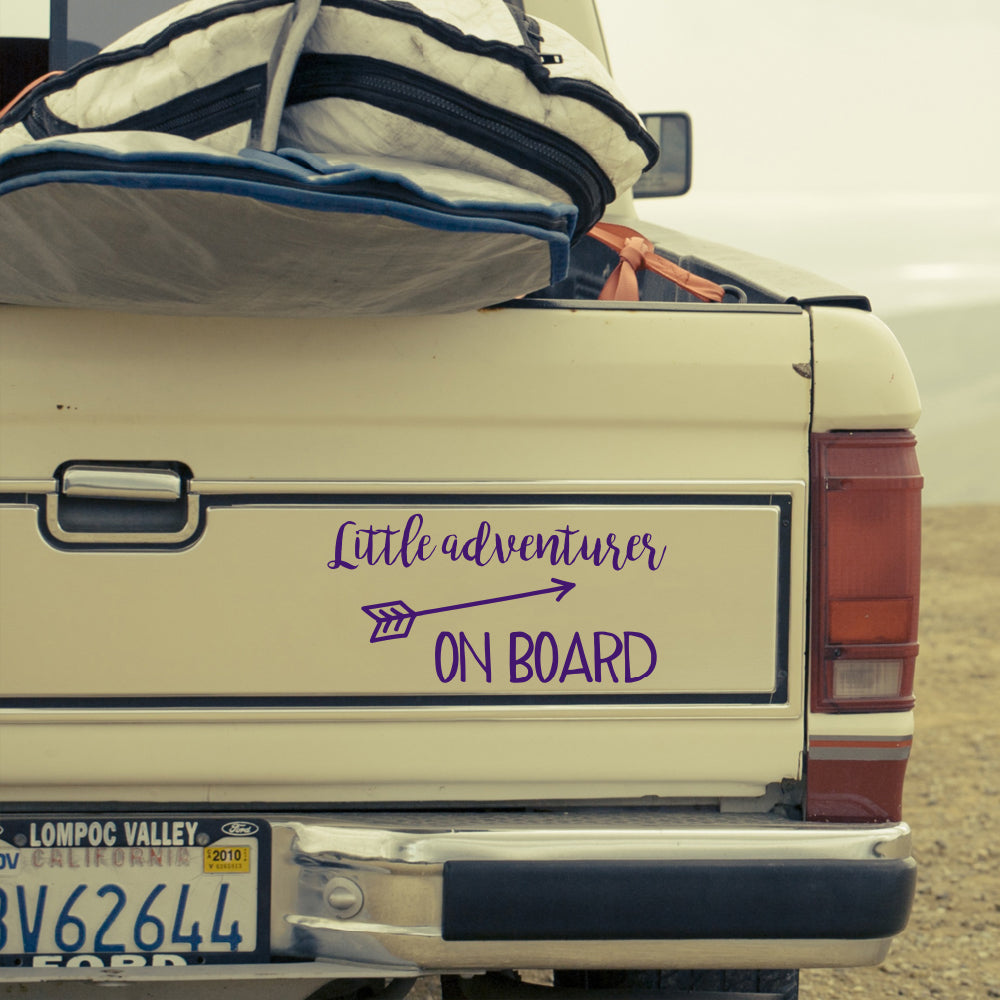 Little adventurer on board | Bumper sticker