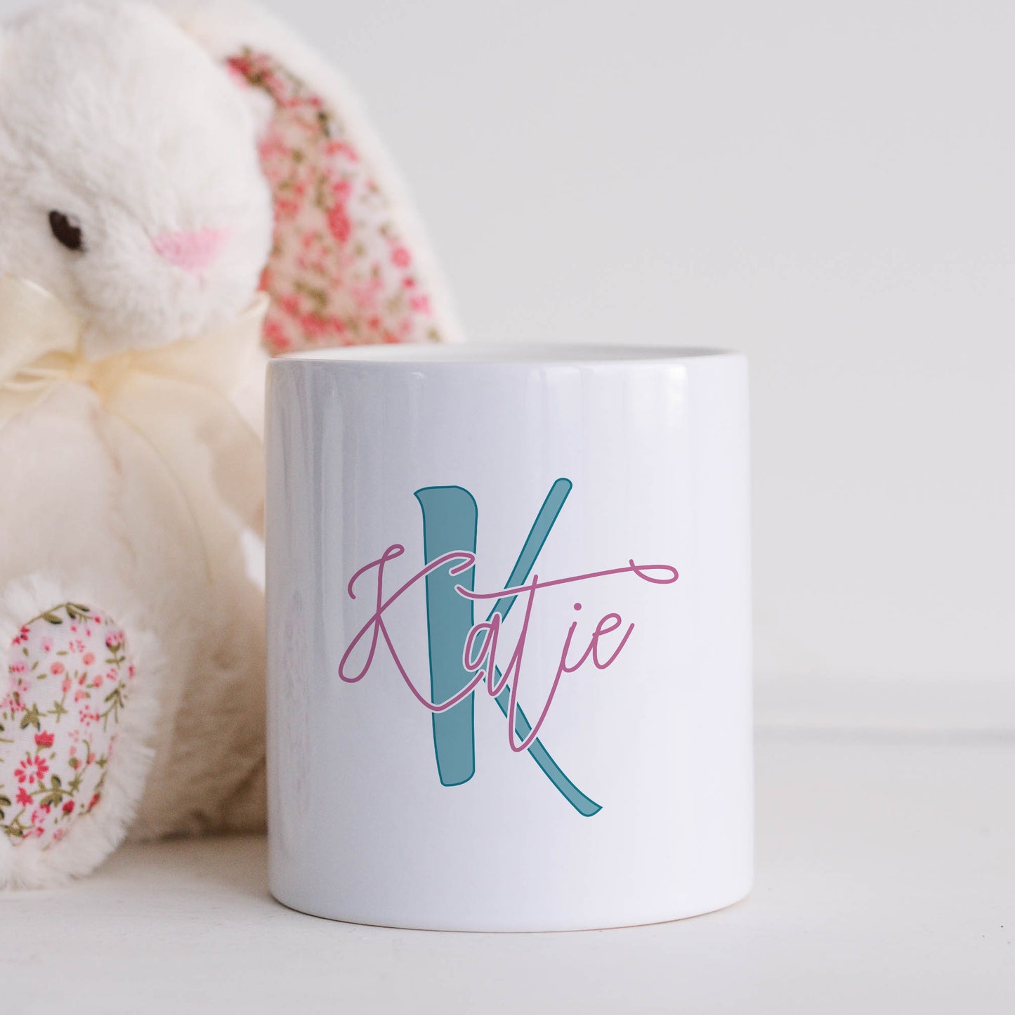 Dual colour personalised monogram | Ceramic money box