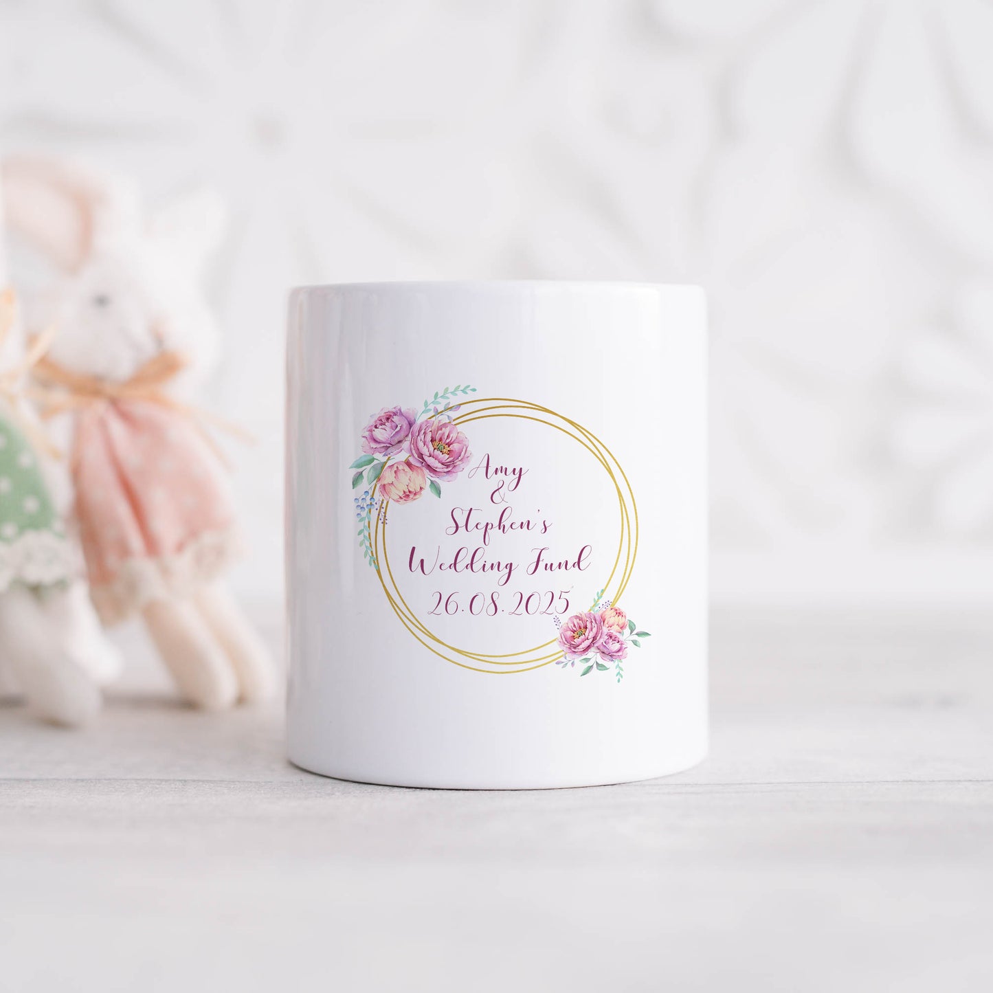 Personalised wedding fund | Ceramic money box