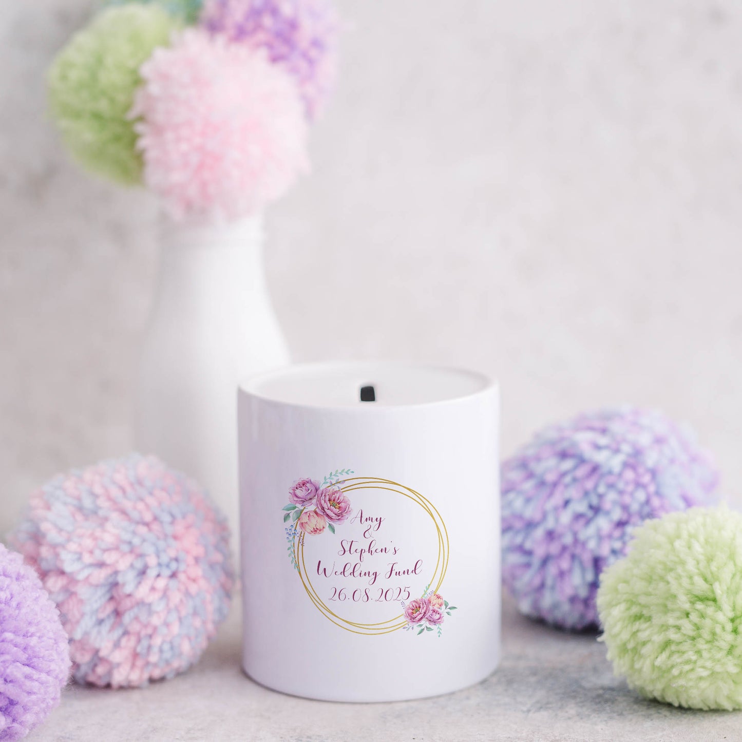 Personalised wedding fund | Ceramic money box