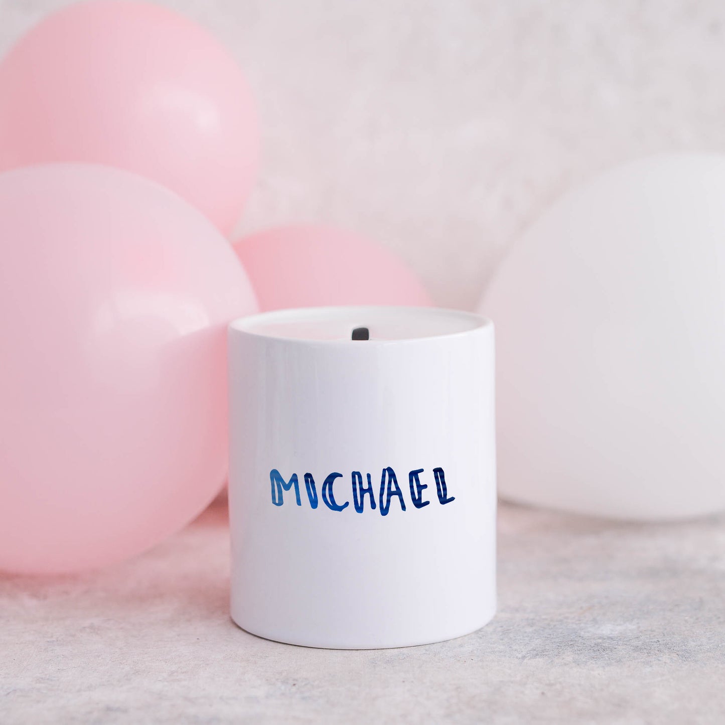 Marker pen style personalised name | Ceramic money box