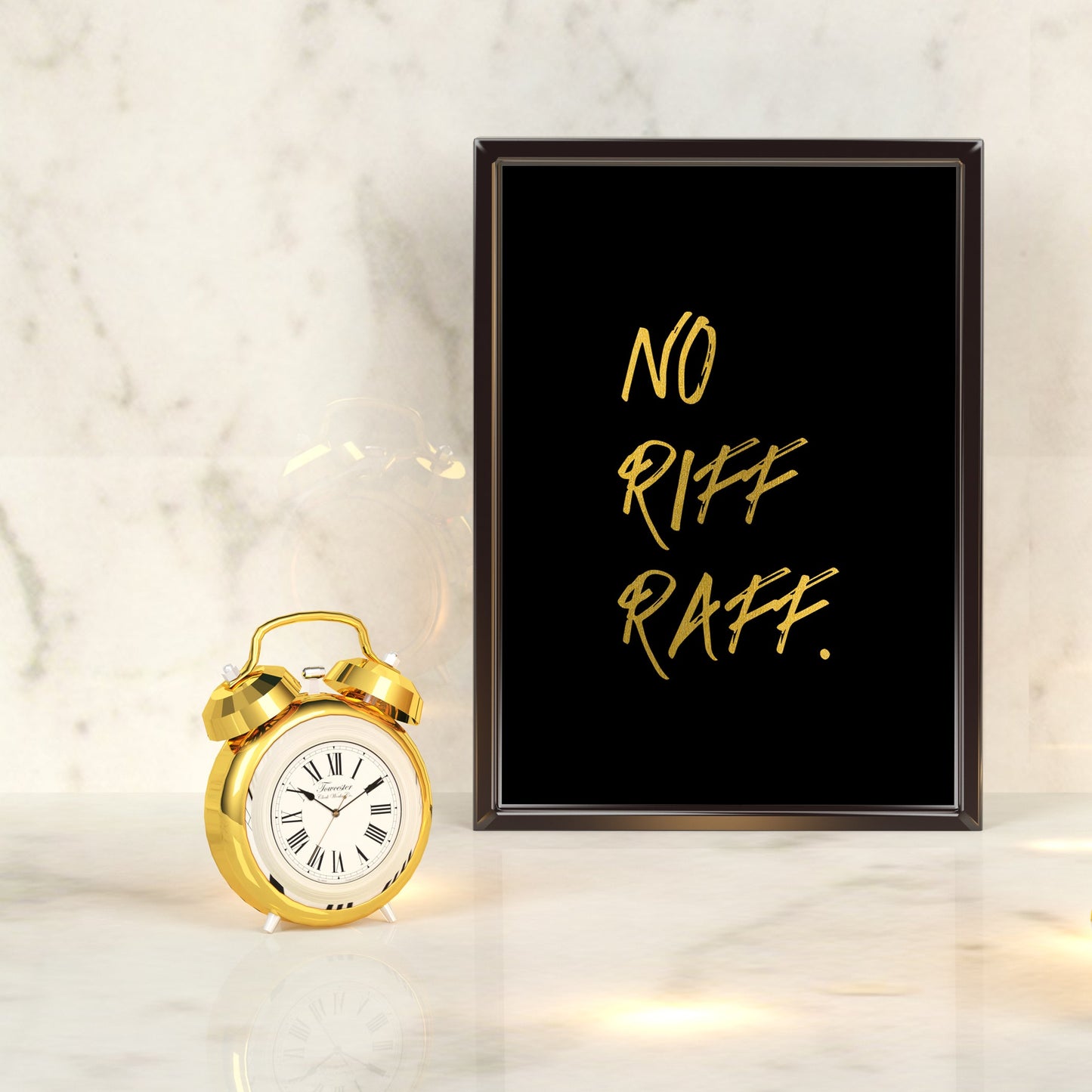 No riff raff | A4 Foil Print Quote-Foil Print-Adnil Creations