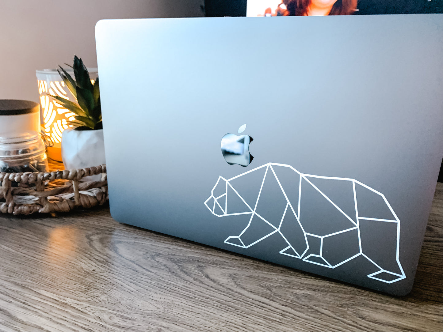 Geometric bear | Laptop decal-MacBook decal-Adnil Creations