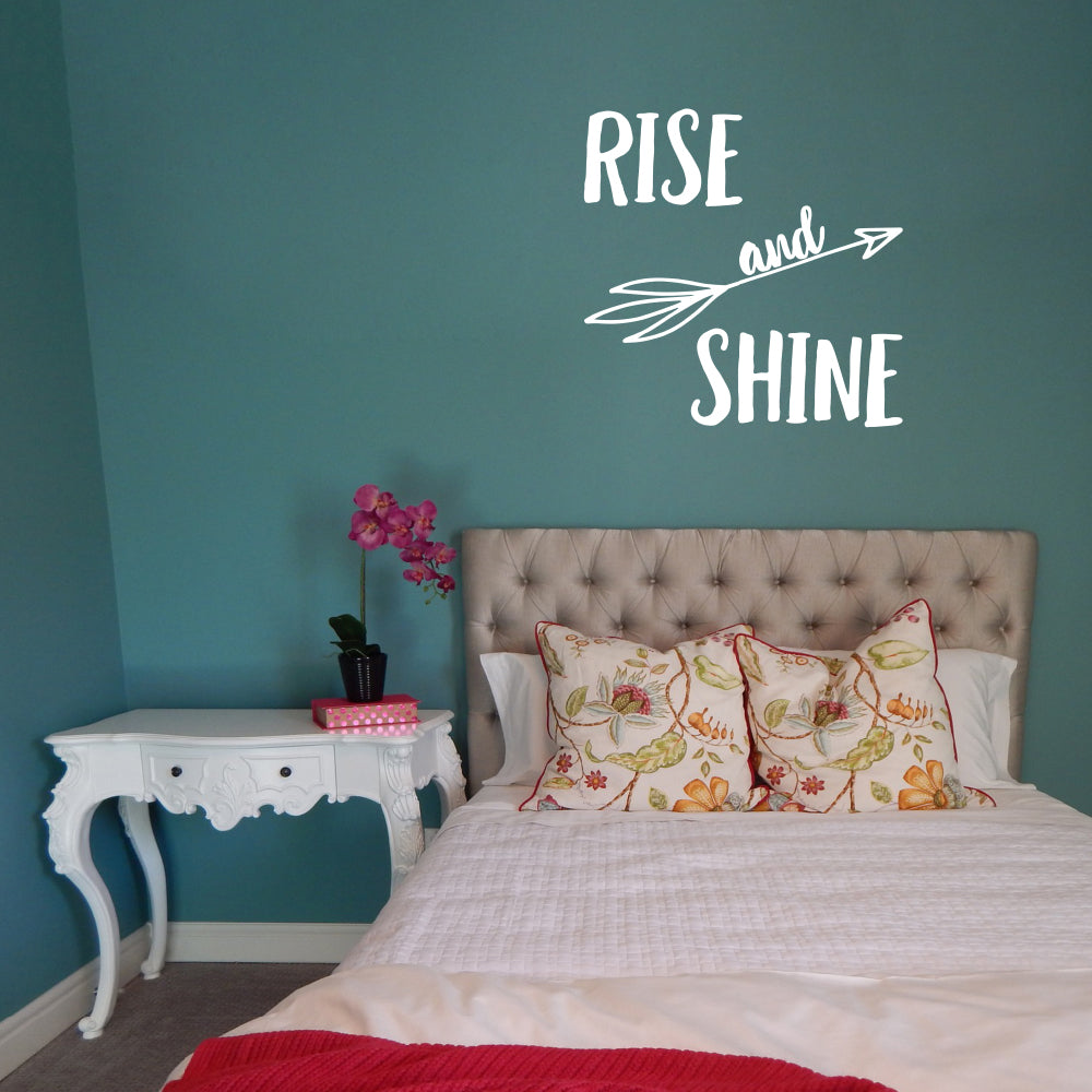 Rise and shine | Wall quote-Wall quote-Adnil Creations