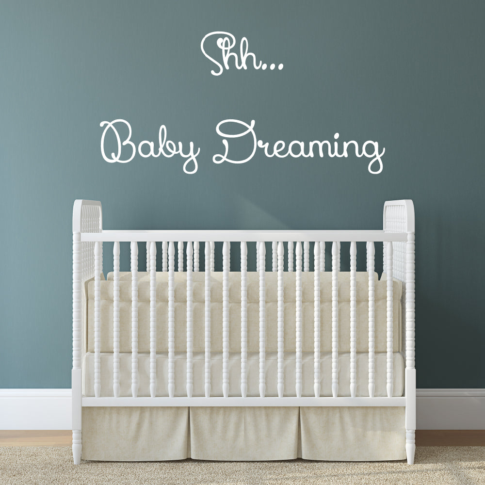 Shh...Baby dreaming | Wall quote-Wall quote-Adnil Creations