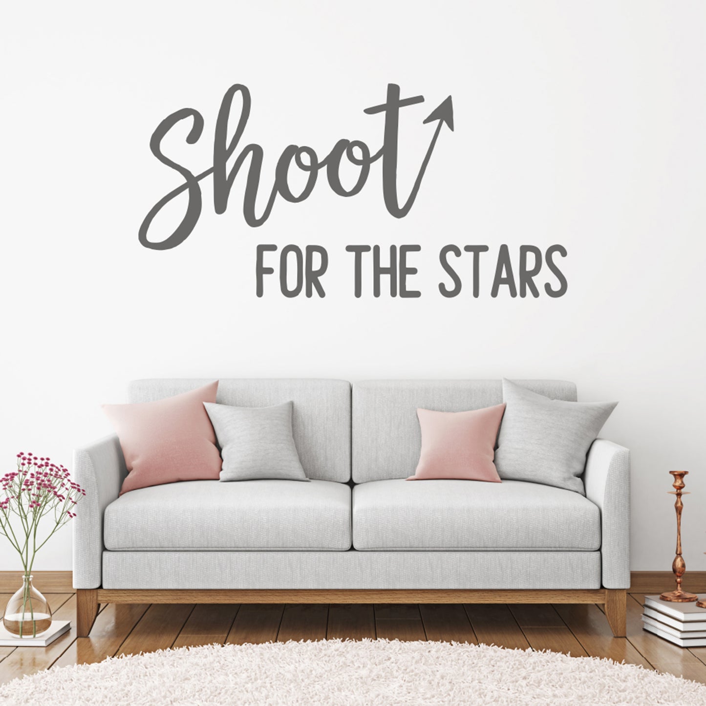 Shoot for the stars | Wall quote-Wall quote-Adnil Creations