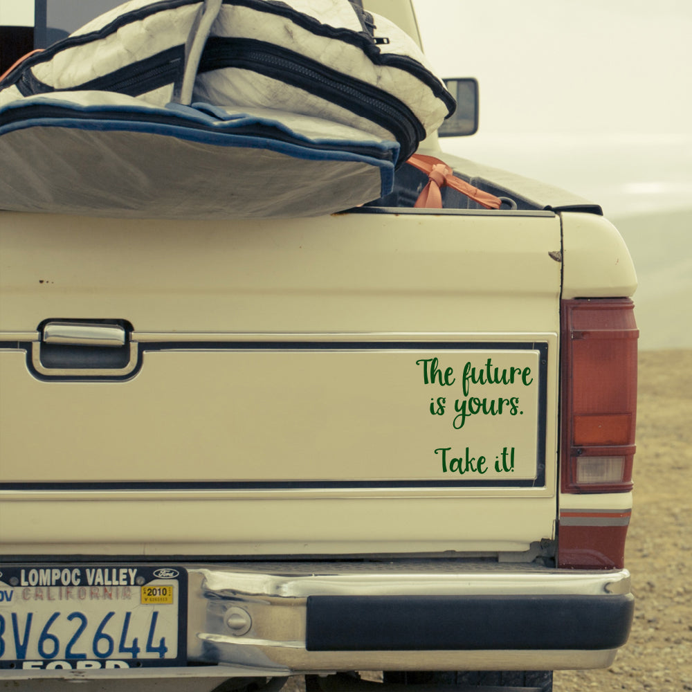 The future is yours take it | Bumper sticker