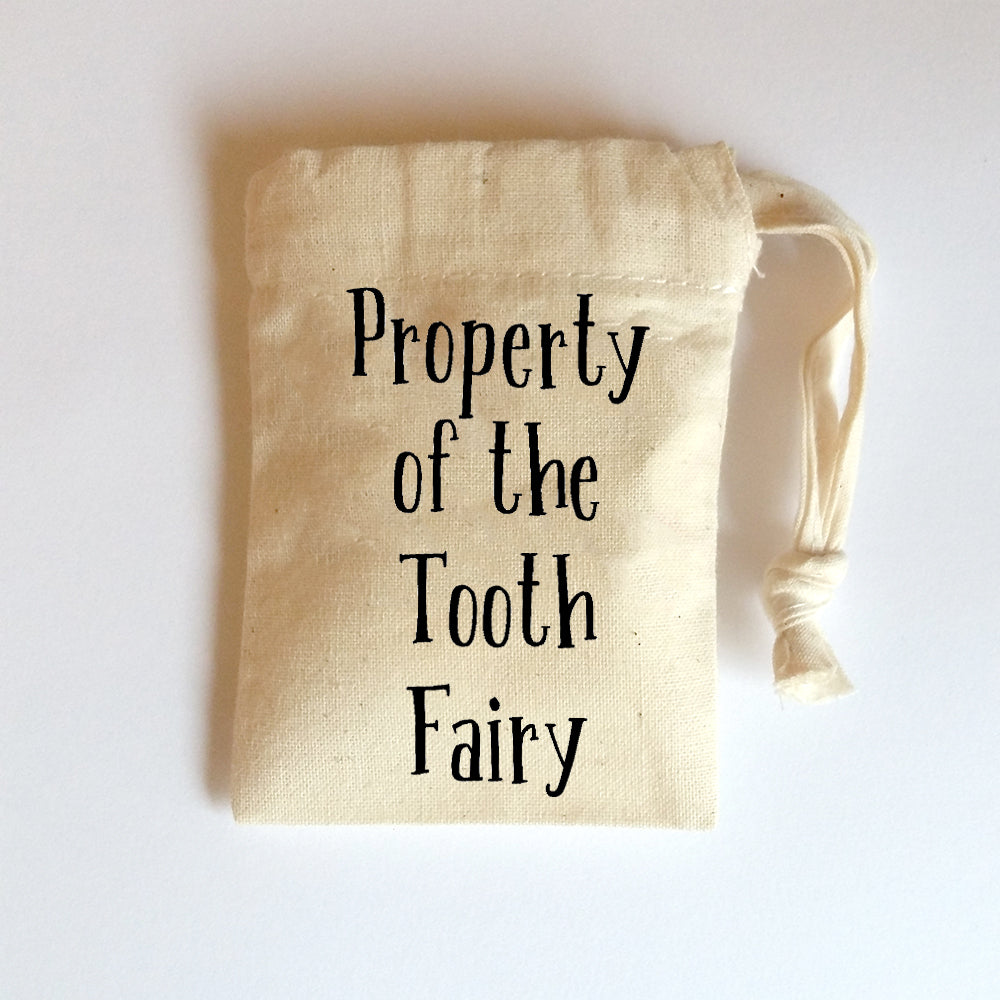 Tooth fairy pouch | Small cotton drawstring bag-Tiny bag-Adnil Creations