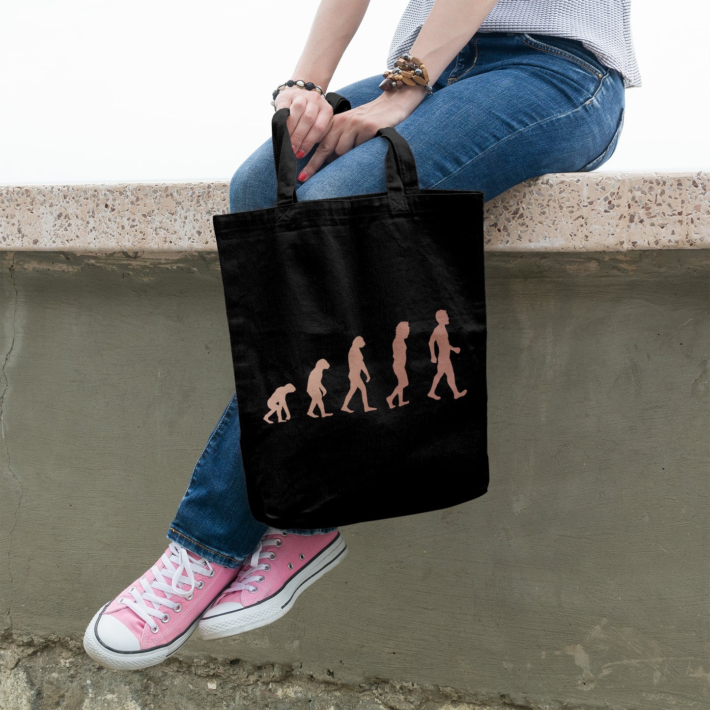 Evolution of Man | 100% Organic Cotton tote bag