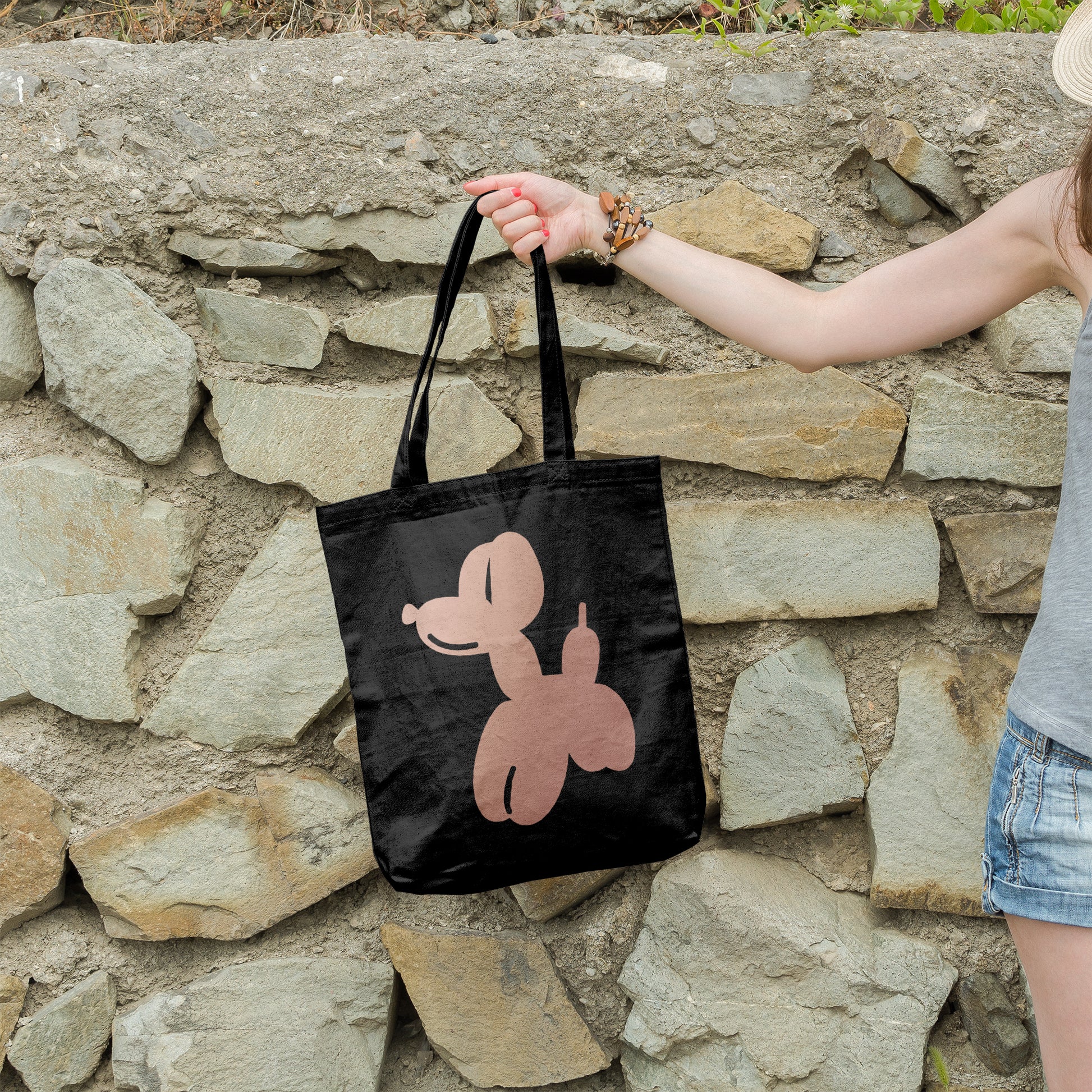 Balloon dog | 100% Organic Cotton tote bag-Tote bags-Adnil Creations