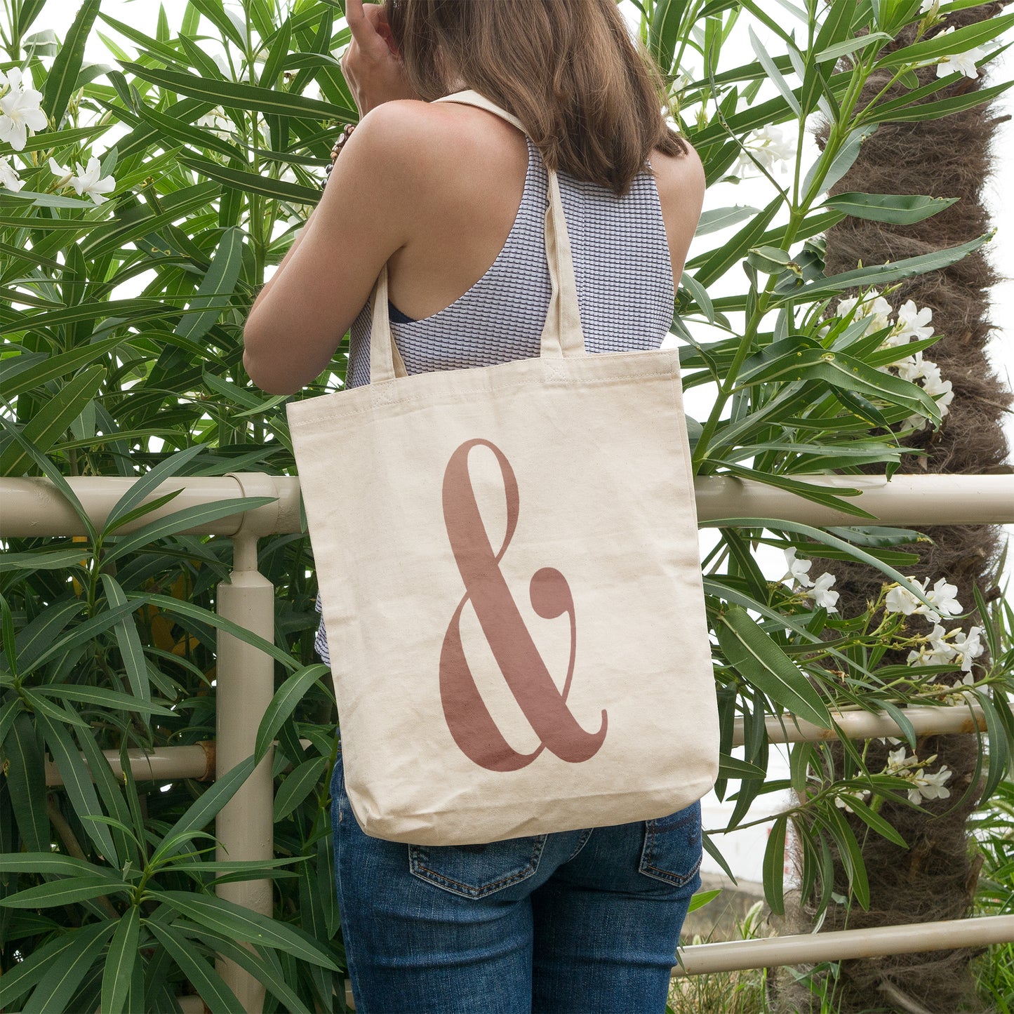 Ampersand | 100% Organic Cotton tote bag-Tote bags-Adnil Creations