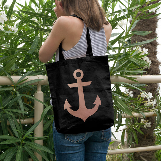 Anchor | 100% Organic Cotton tote bag-Tote bags-Adnil Creations