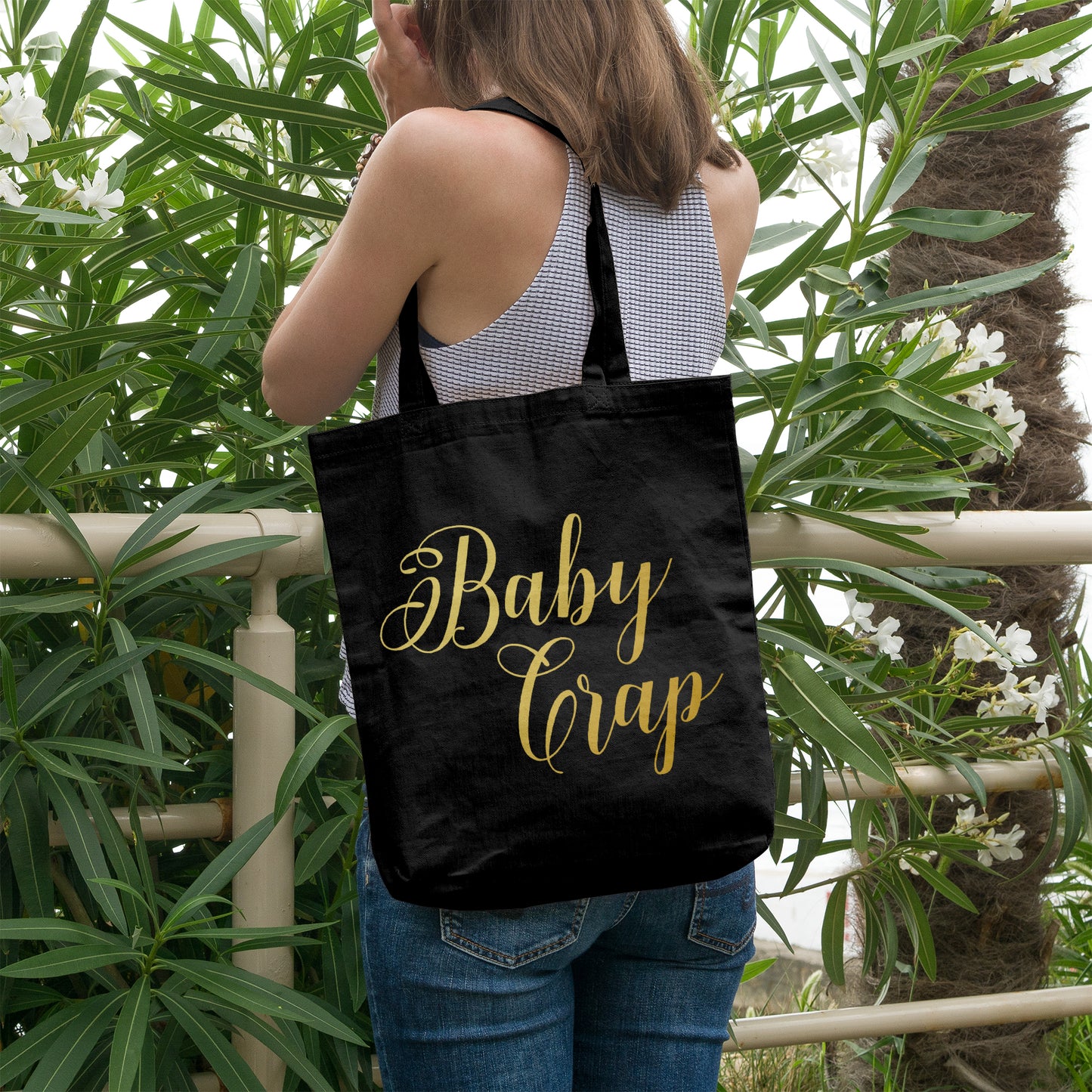 Baby crap | 100% Organic Cotton tote bag-Tote bags-Adnil Creations