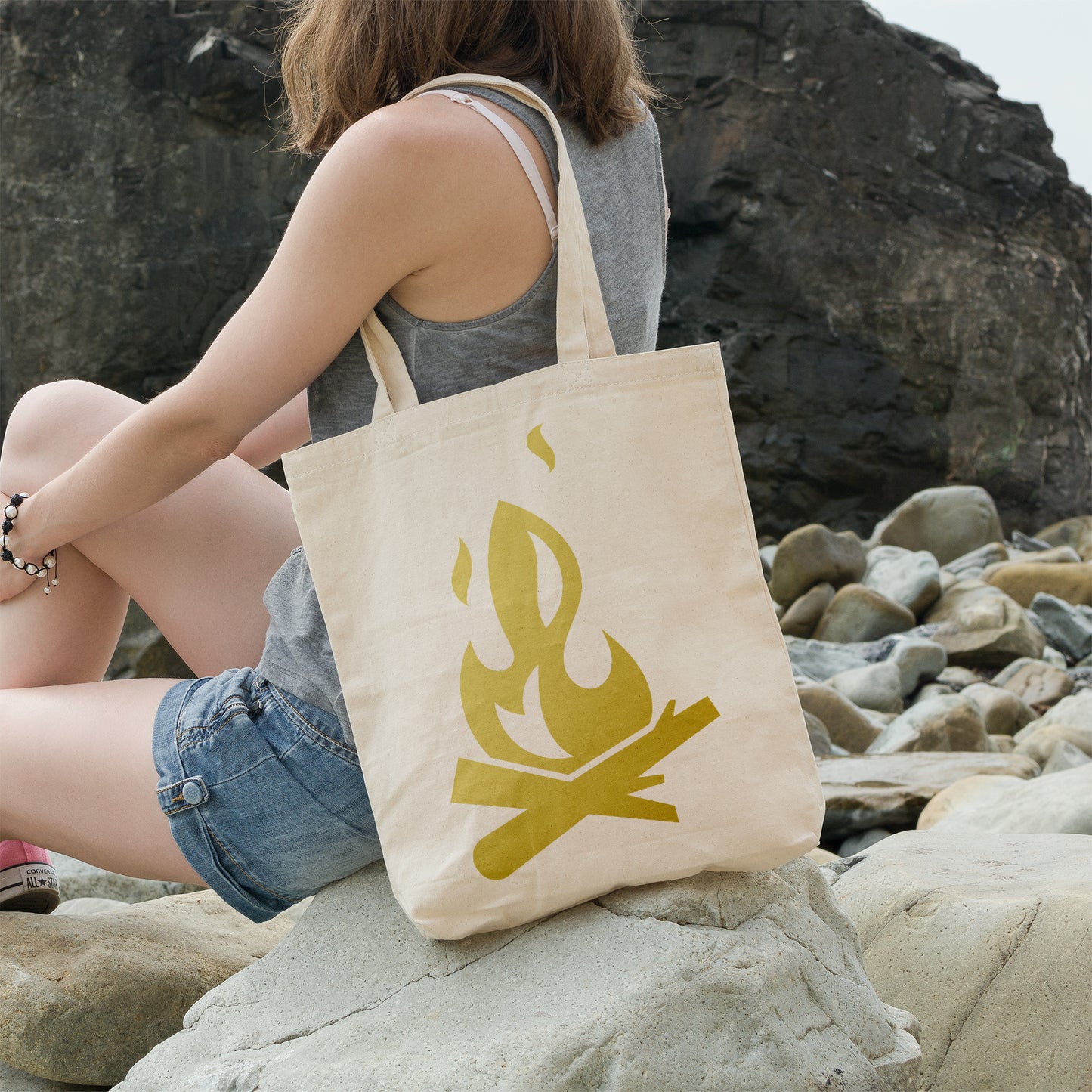 Campfire | 100% Organic Cotton tote bag