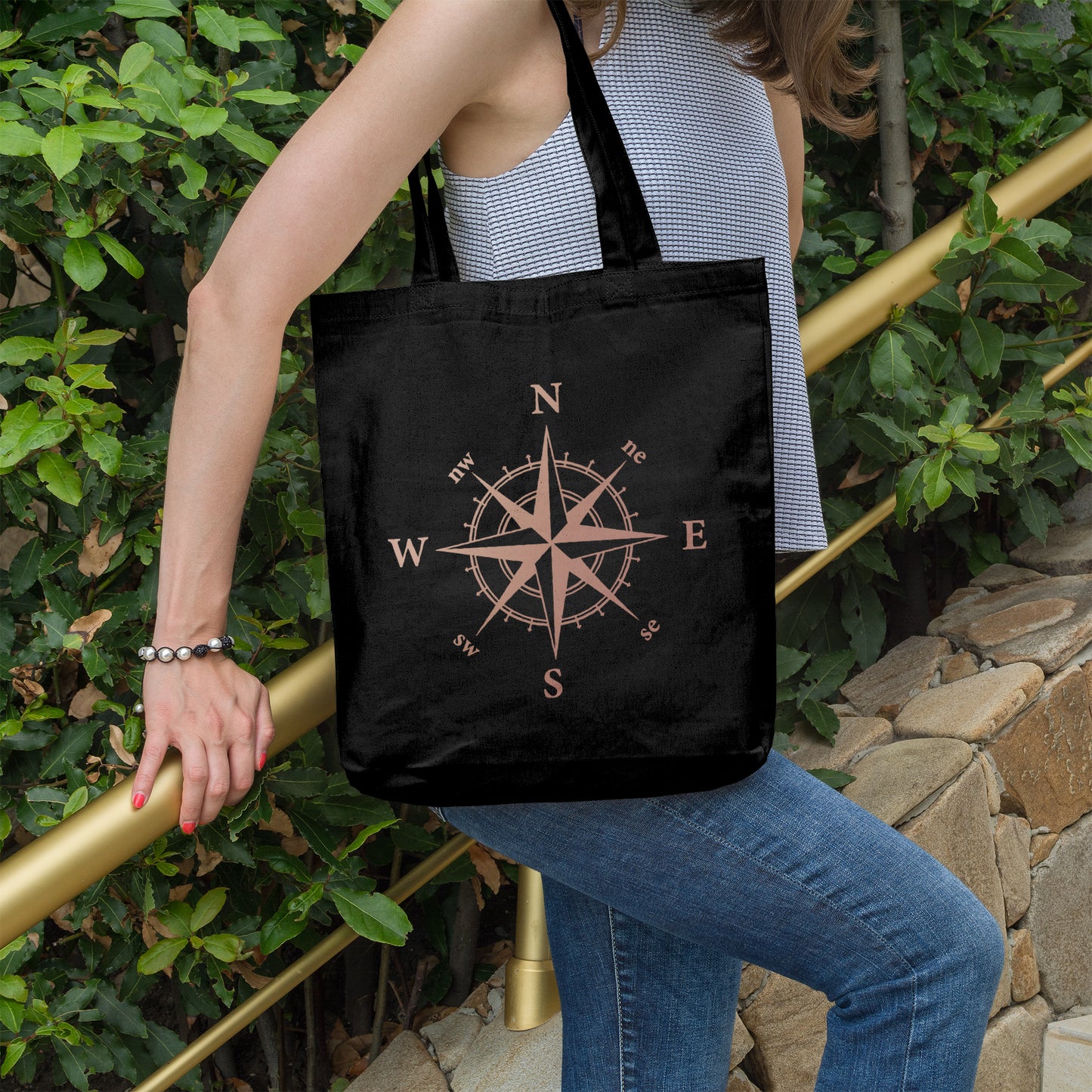 Compass rose | 100% Organic Cotton tote bag