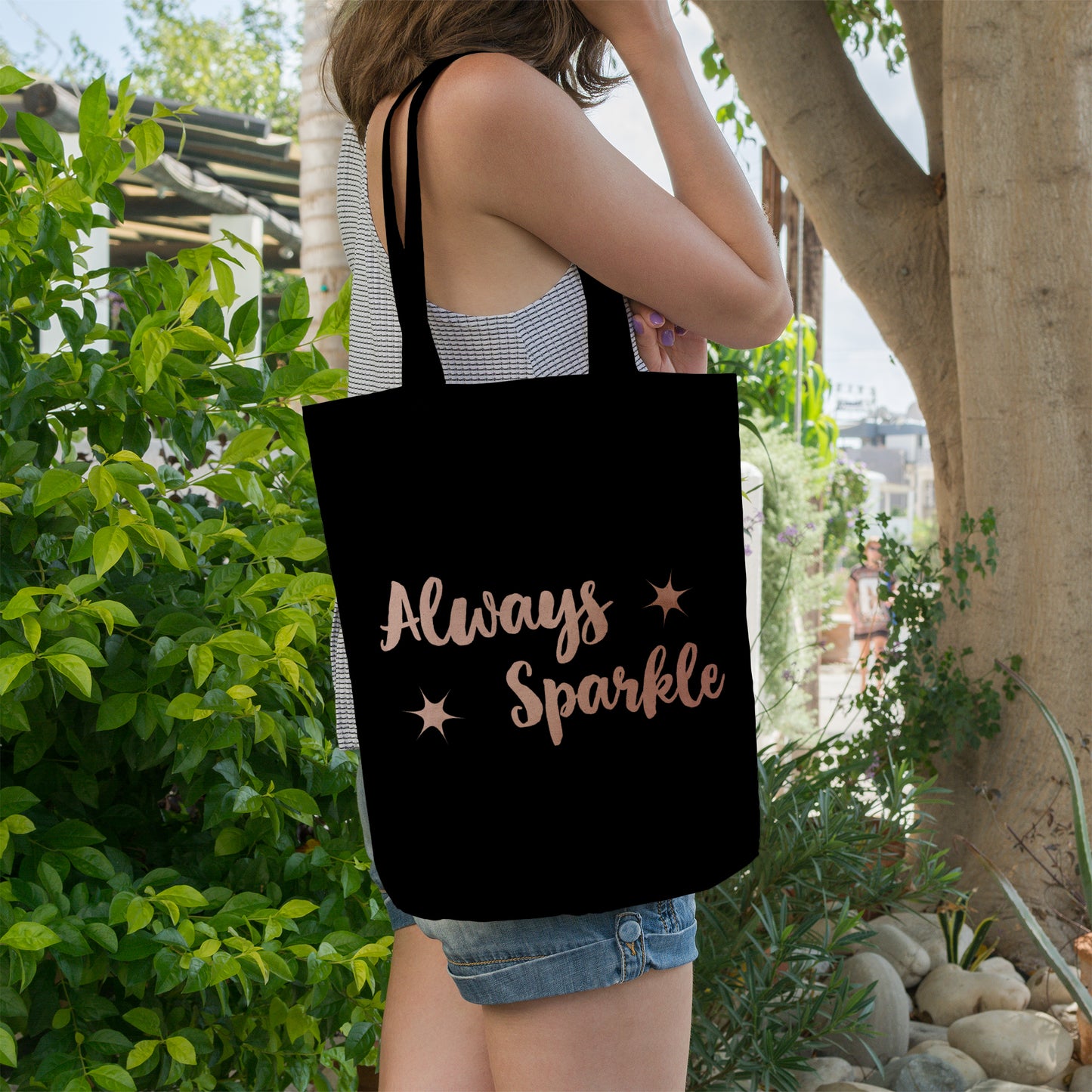 Always sparkle | 100% Organic Cotton tote bag