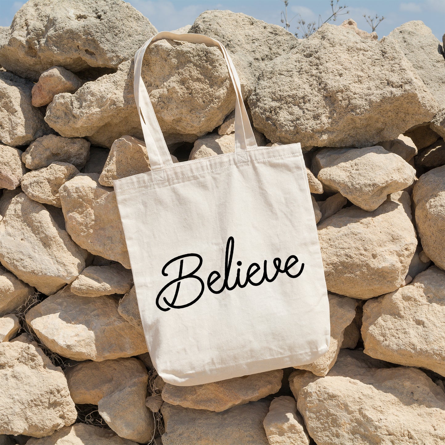 Believe | 100% Organic Cotton tote bag