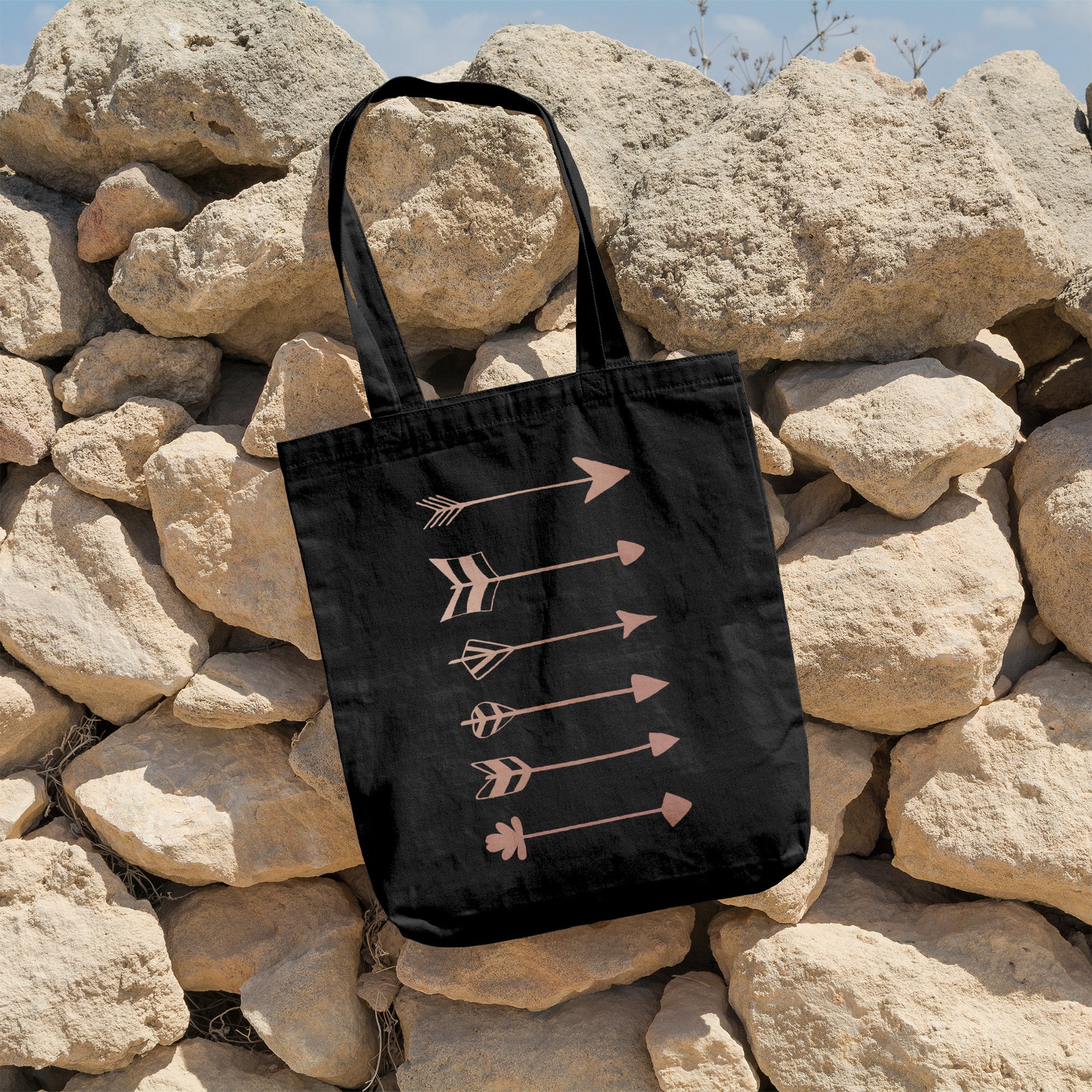 Arrows | 100% Organic Cotton tote bag-Tote bags-Adnil Creations